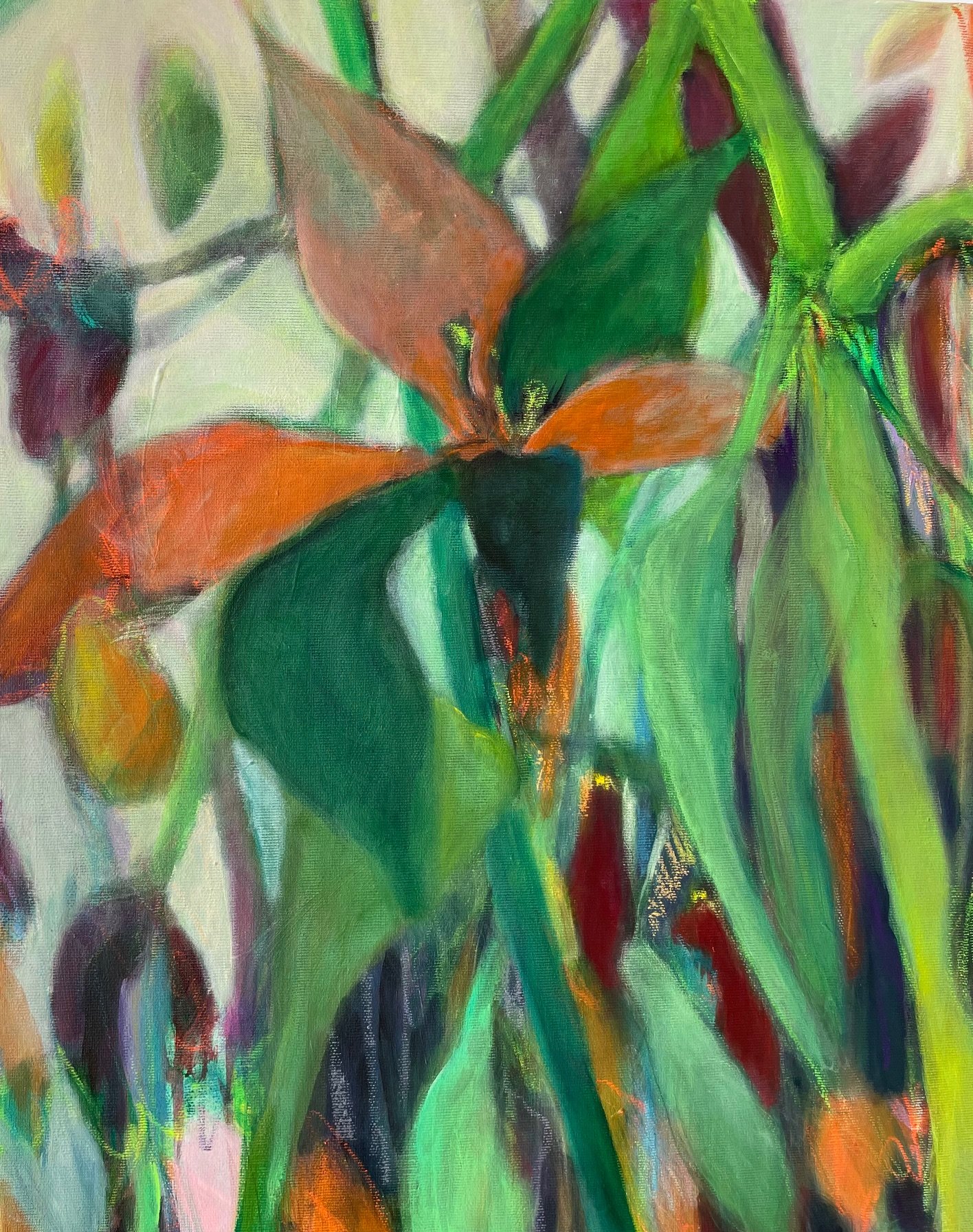70x50, Kohle, Kreide, Acryl auf Leinwand/2024