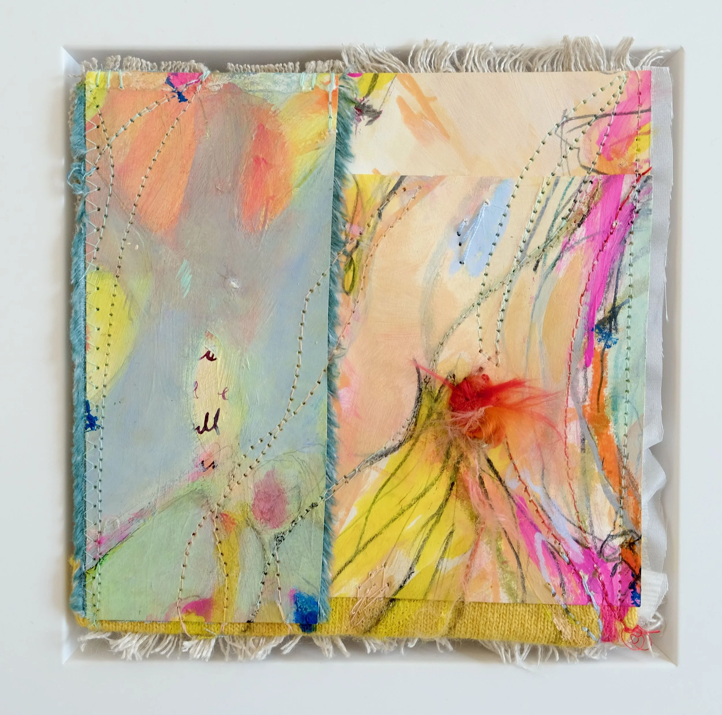 "smola-island", 
28 x 28 cm, fiberart/ 2025