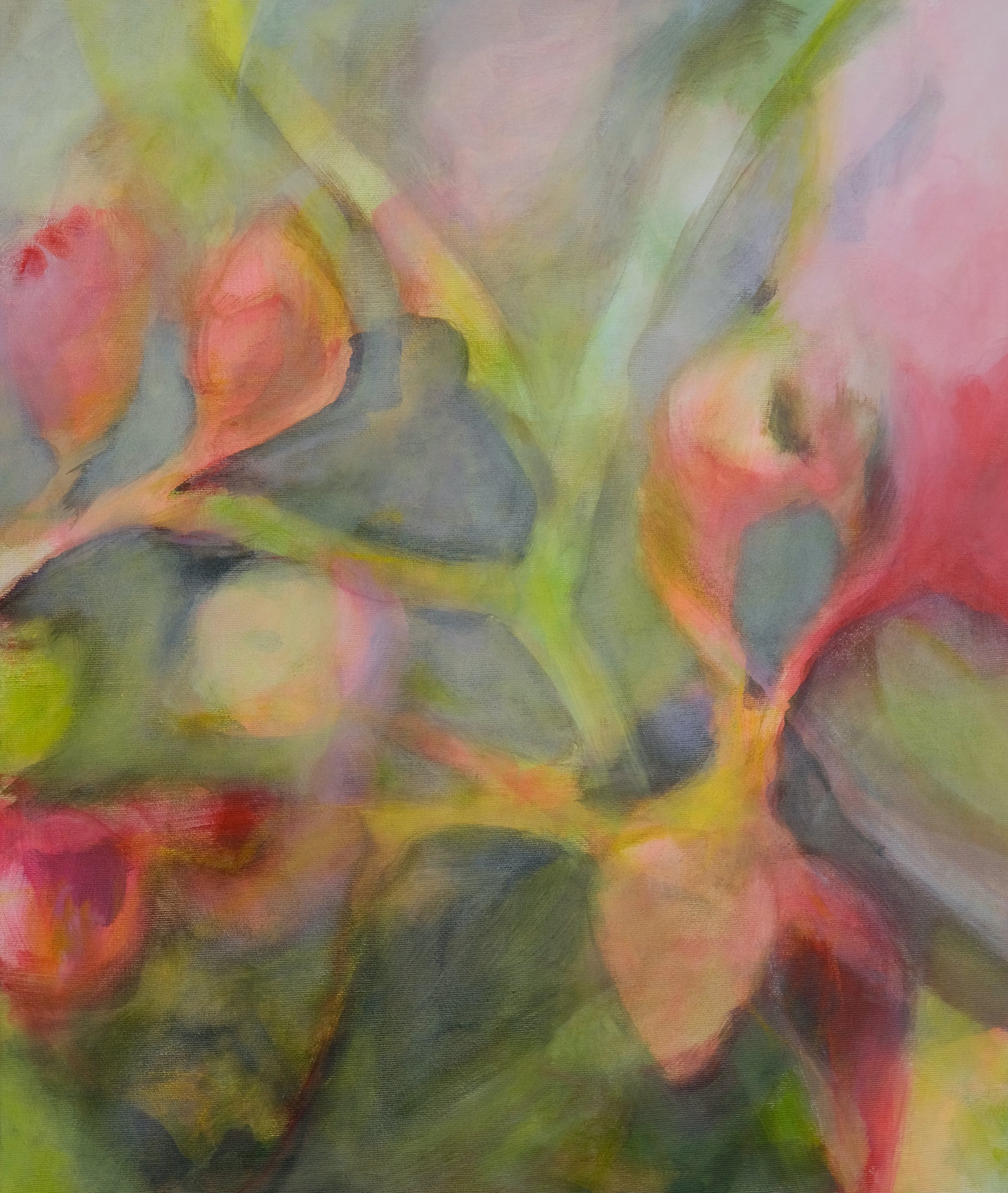80x60, Kreide, Acryl auf Leinwand/2022