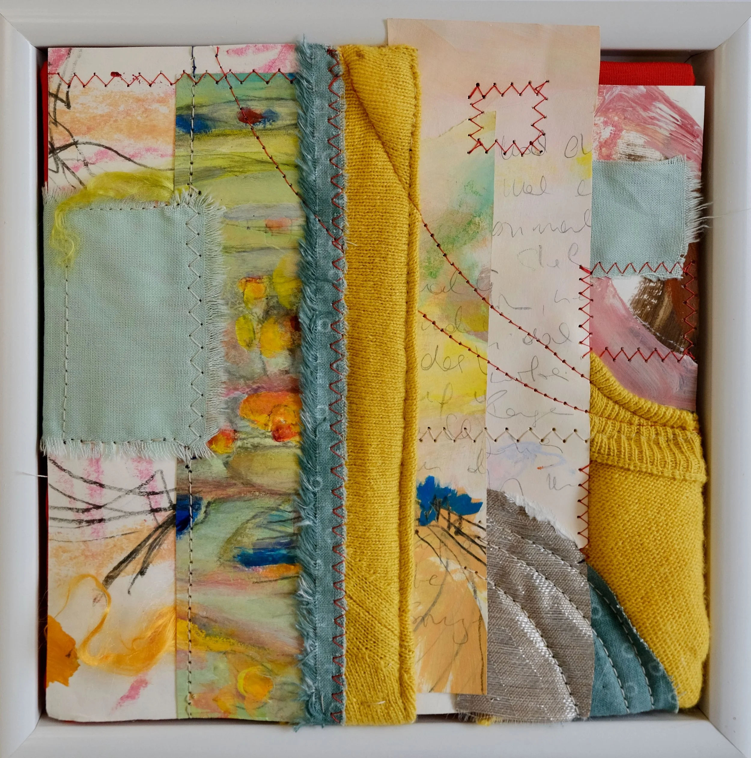 "sommerpost", 
20 x 20 cm, fiberart/ 2025