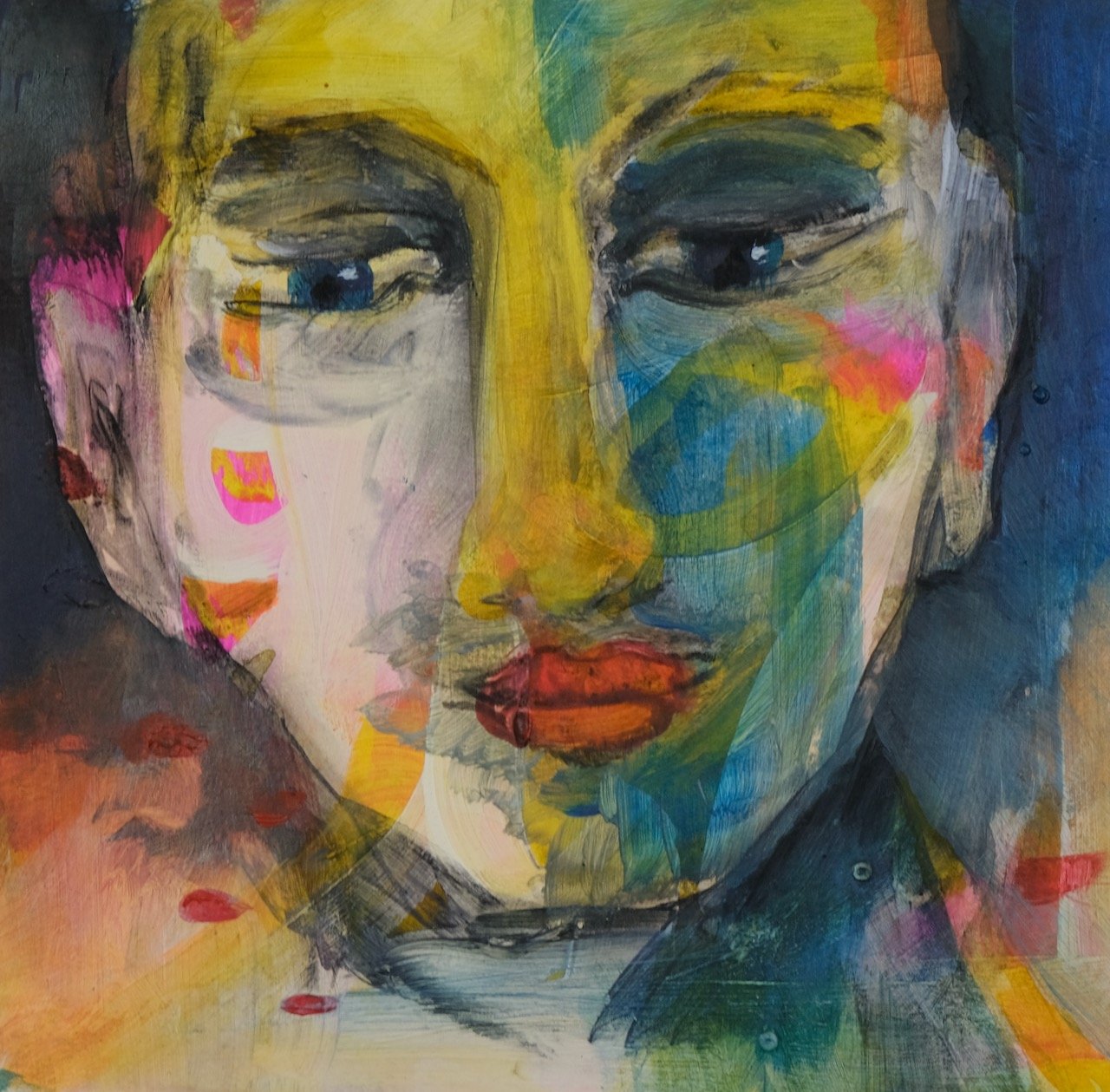 20x20, Tusche, Kreide, Graphit, Acryl auf Papier, 2023