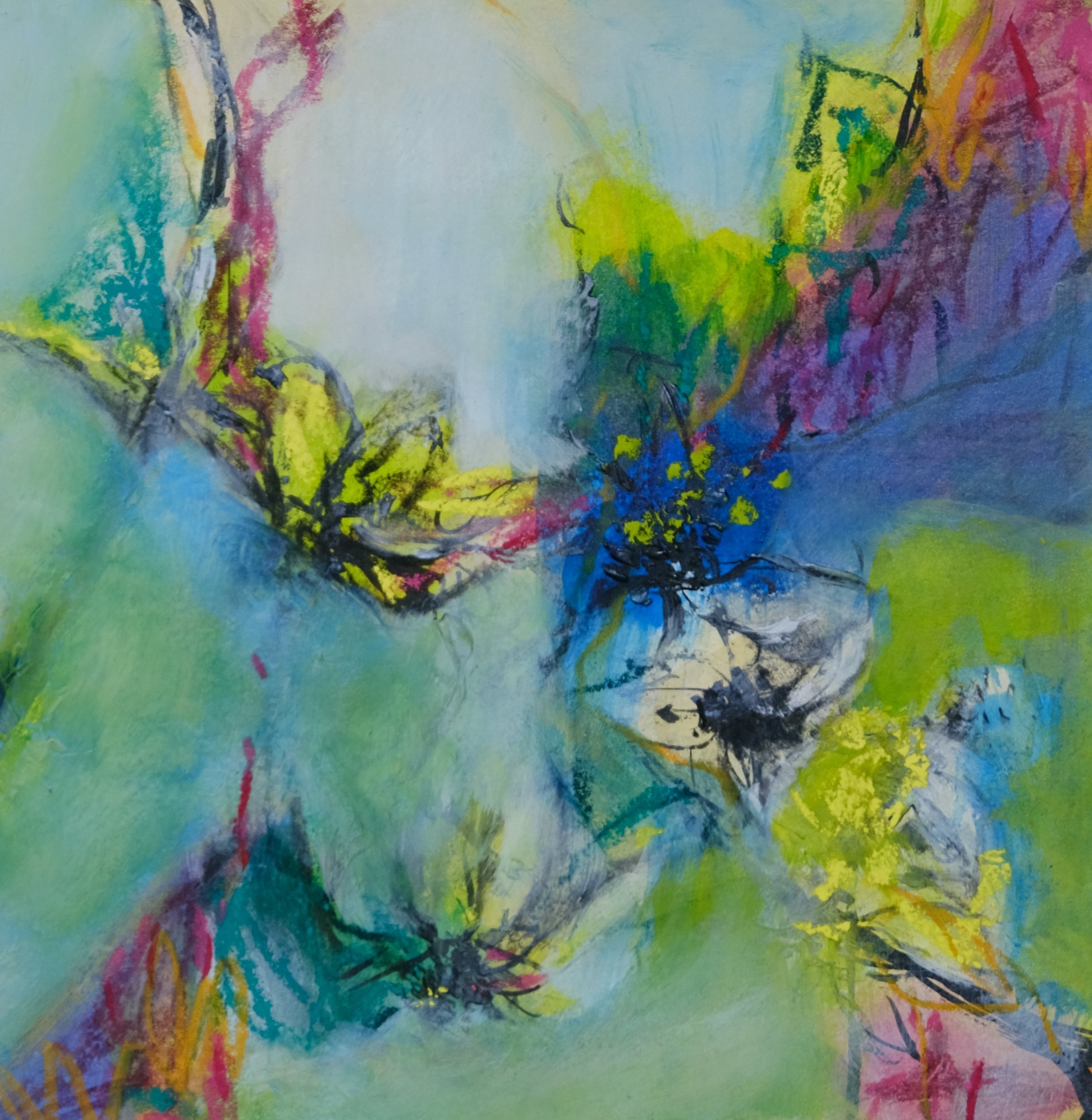 20x20, Tusche, Kreide, Graphit, Acryl auf Papier, 2022