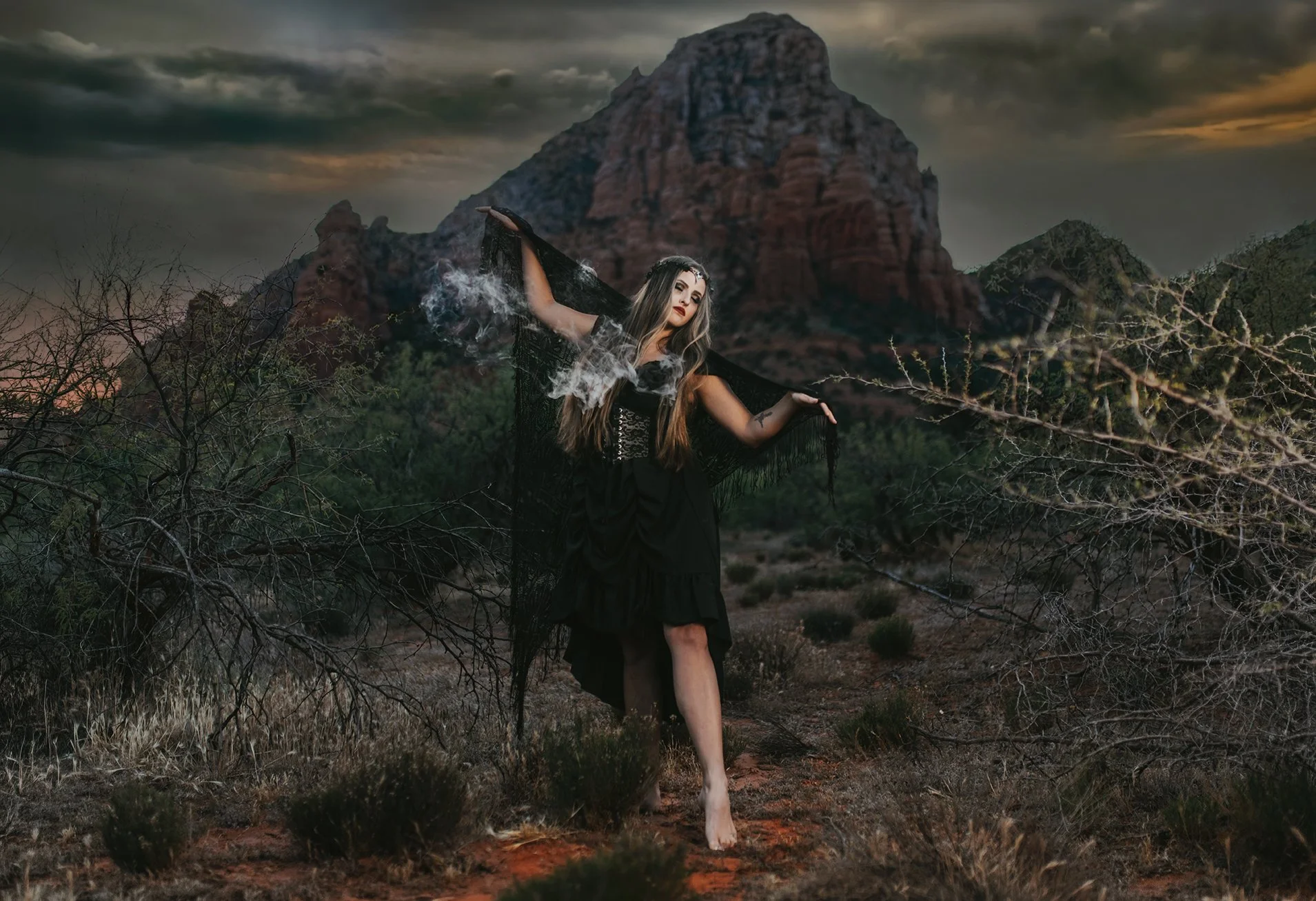 Bound to You, Even in Death - Sedona Witchy Photoshoot 