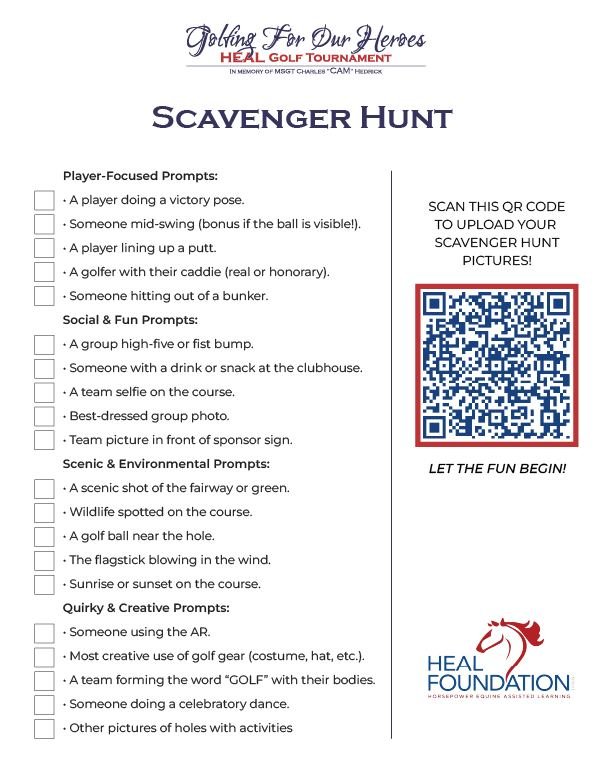 And we're off! If you're joining us today don't forget to participate in the photo scavenger hunt. Upload your photos using the QR code and compete to win a prize for your team!