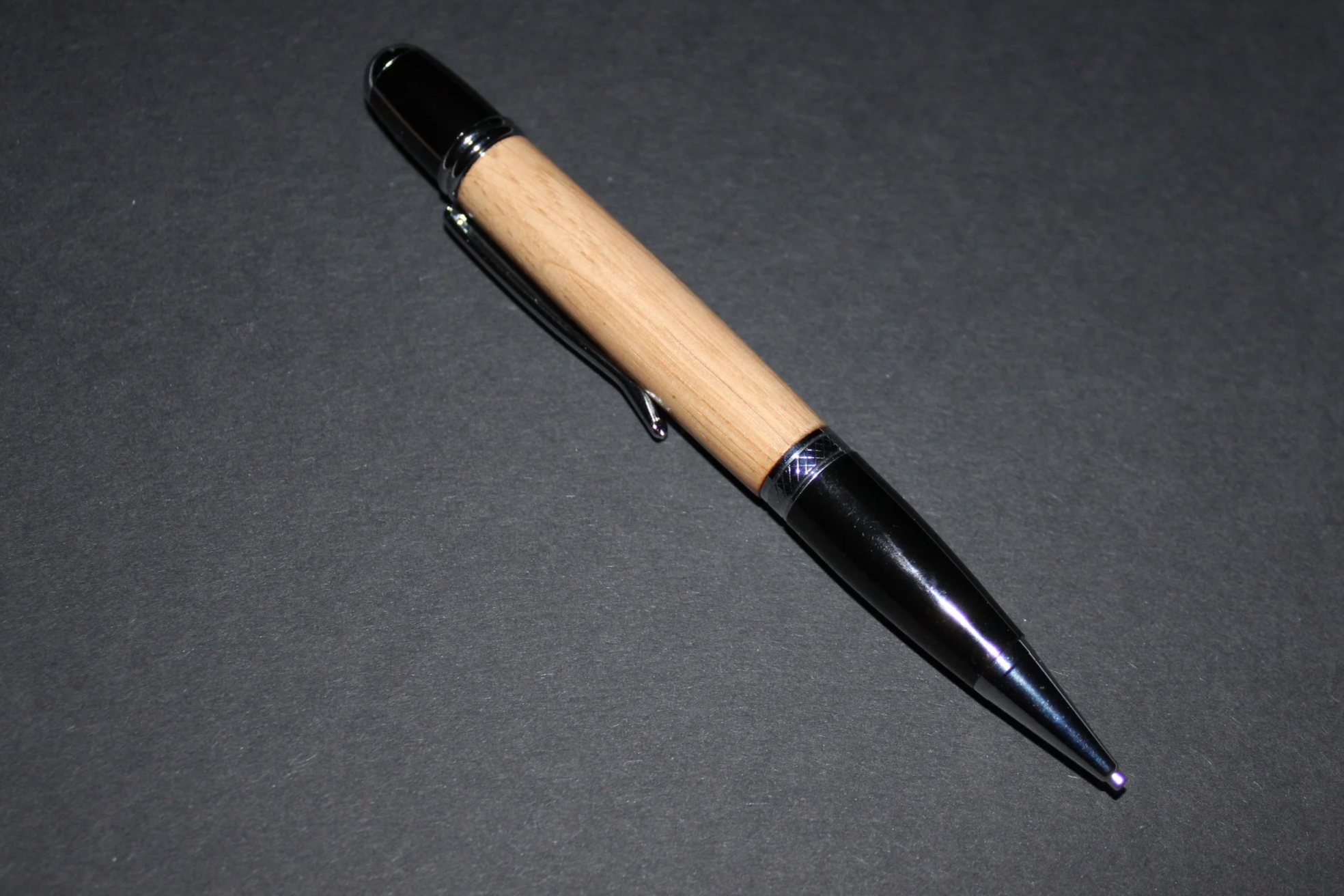 Sierra Mechanical Twist Pencil Oak Wood - Chrome