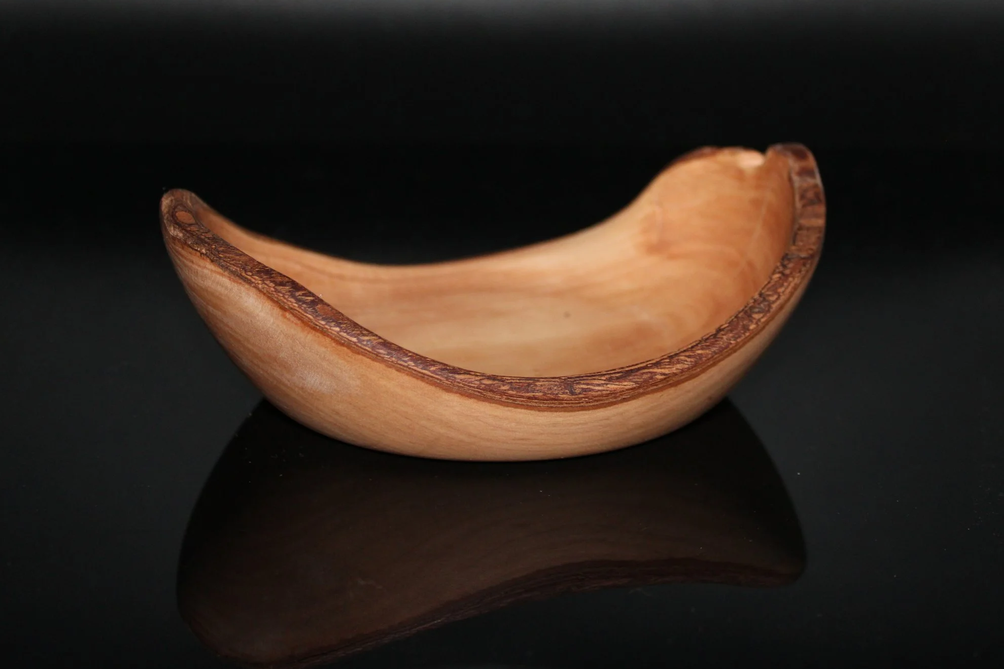 Beech Shallow Winged Bowl - Live Edge