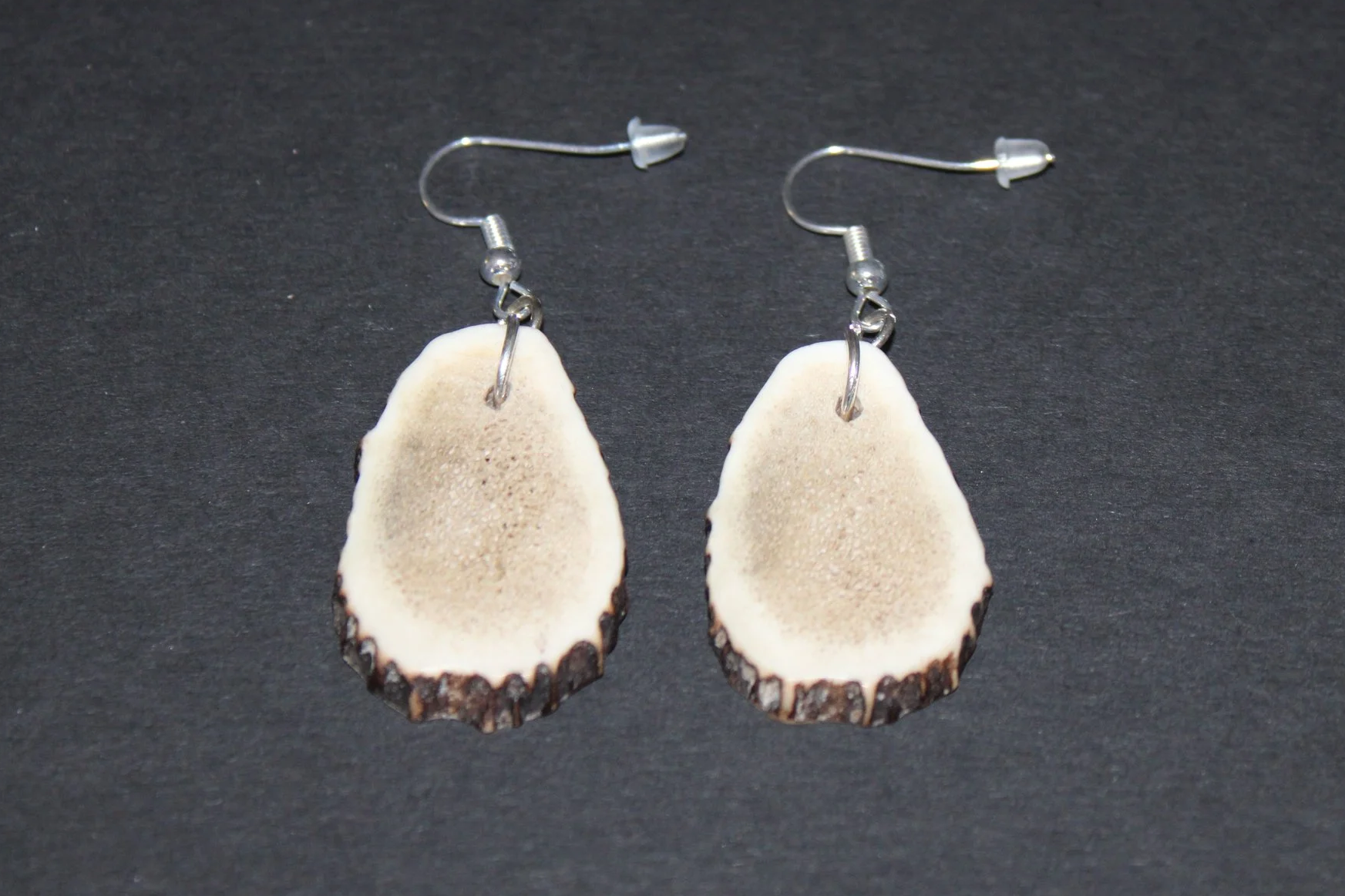 Red Dear Antler Earrings - Stirling Silver (925)