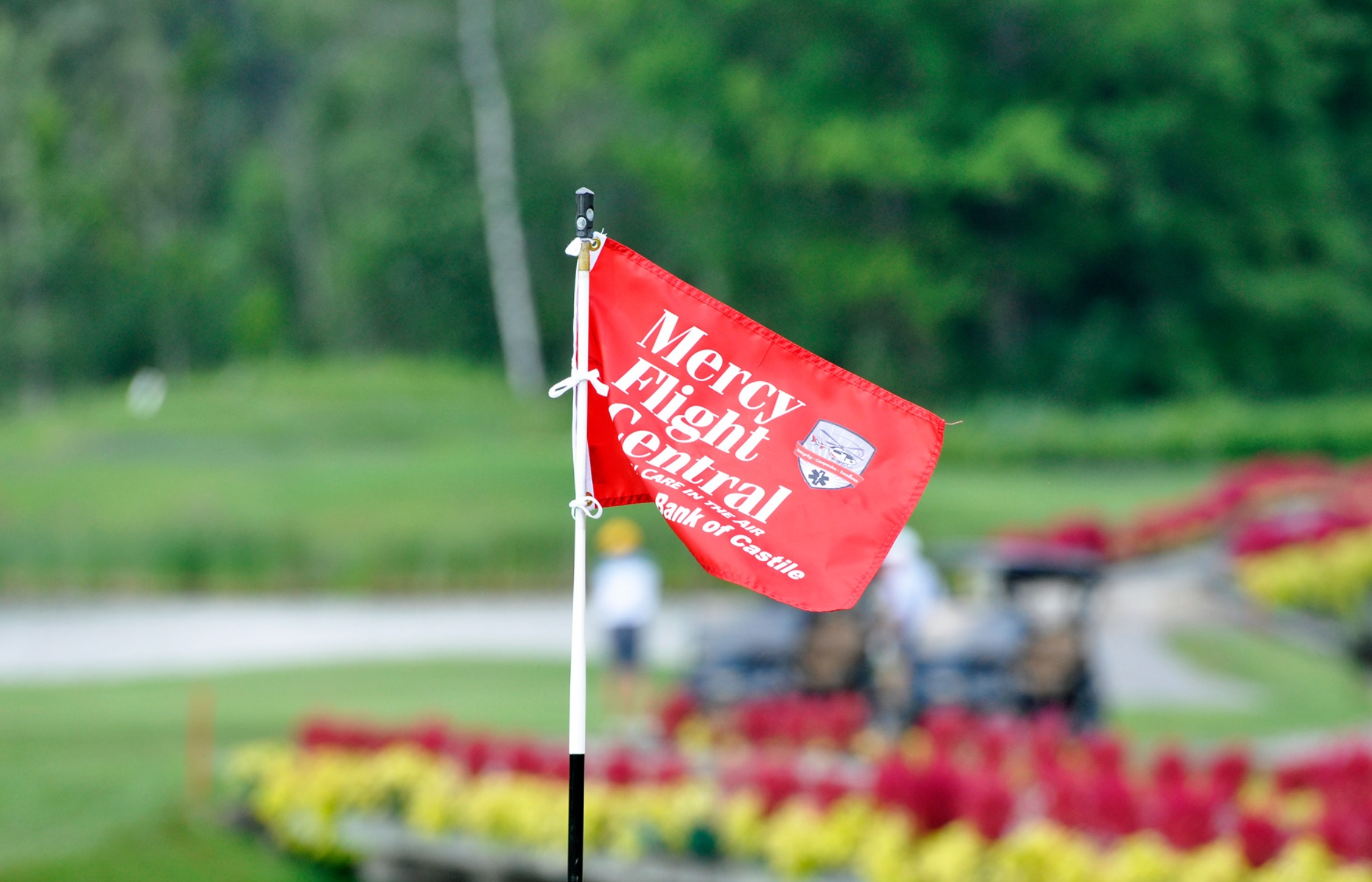 Annual golf tournament flag