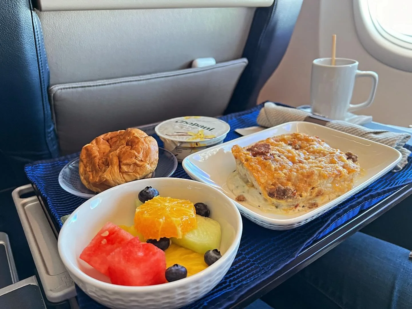 My first time in first class. Thank you Tina!