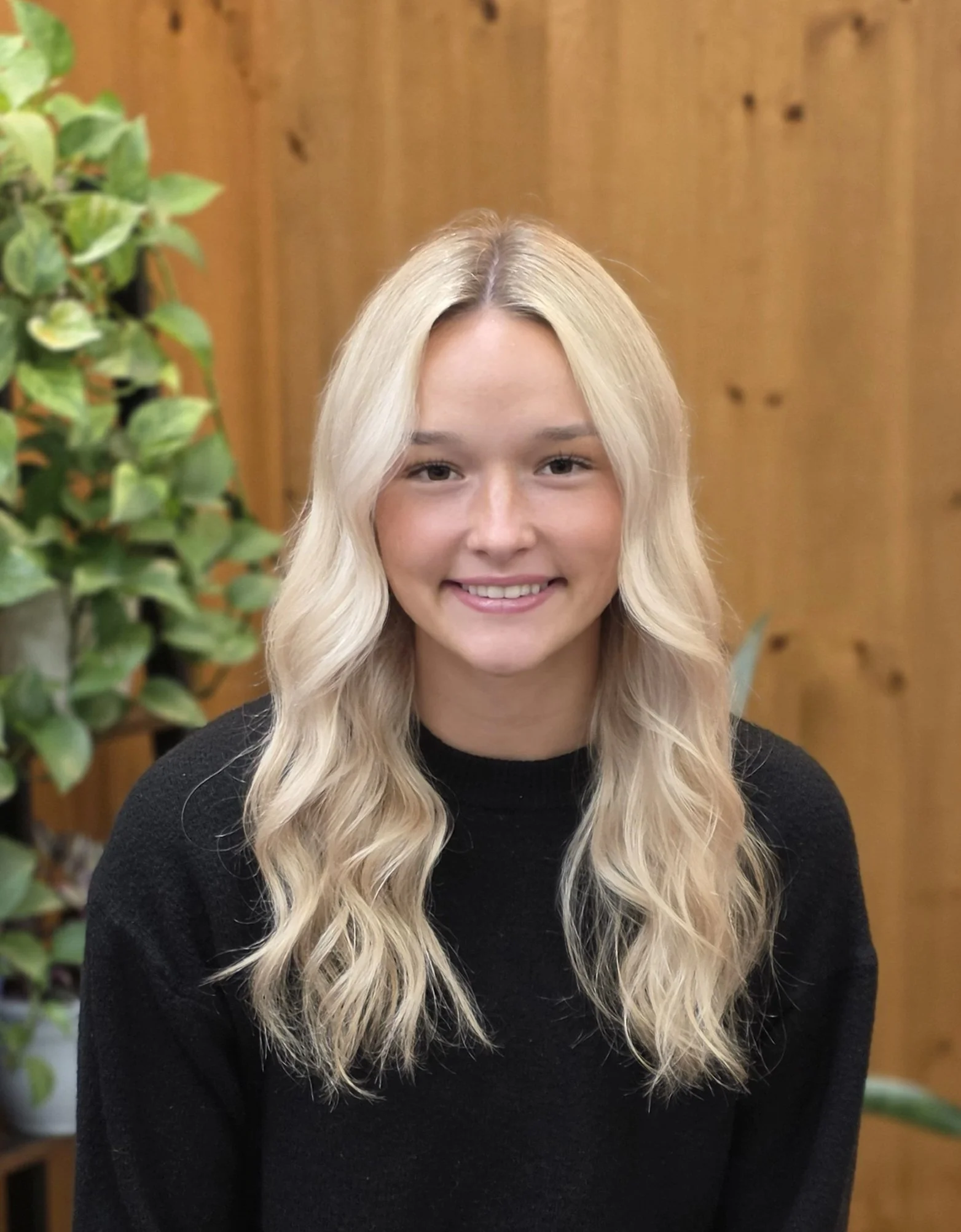Portrait of Sydney, guest services at Purple Salt Salon & Spa in Vermont