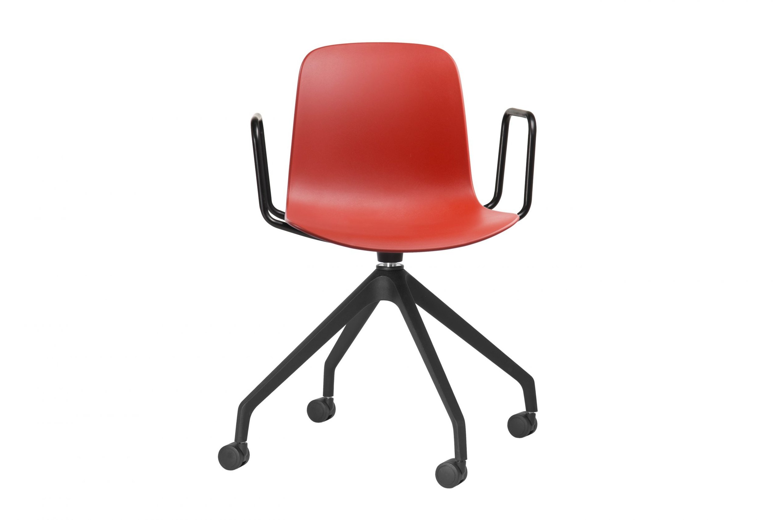 flux-task-swiss-arm-chair-black-coral-red-front-scaled.jpg