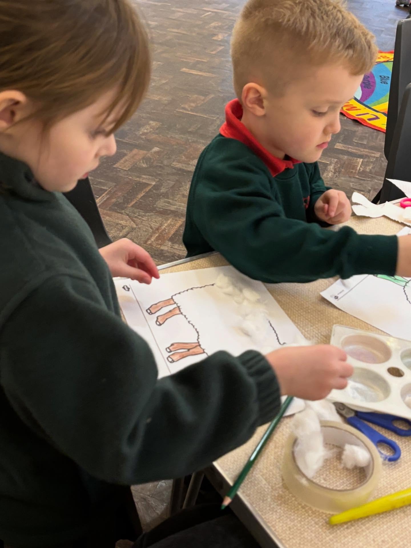 ⭐️Today at tea club⭐️

We have been creating wonderful cotton ball sheep! Using our fingers to pull the cotton apart and PVA glue to stick it all together! 🐏