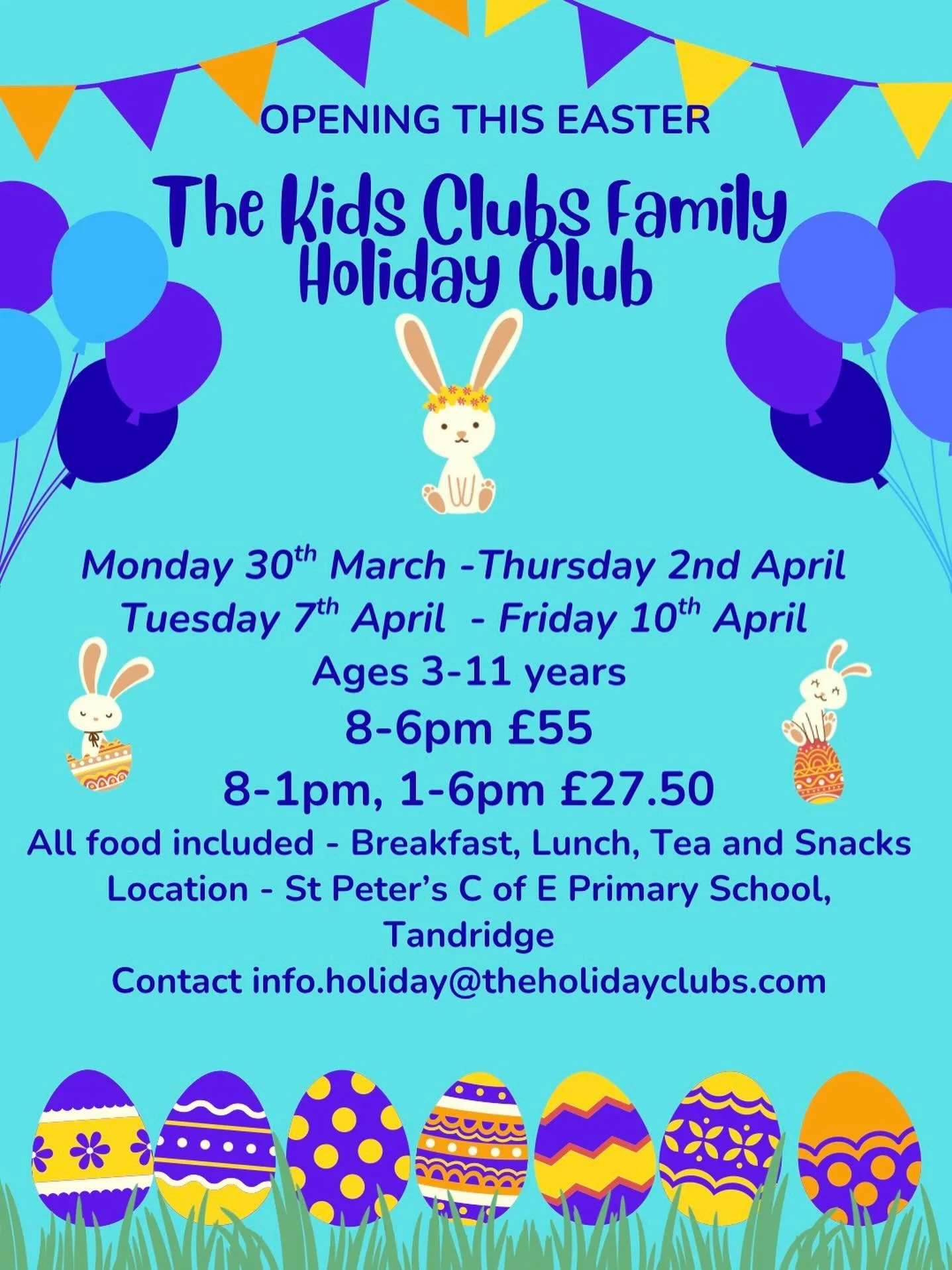 🐰 🥚 ST PETER&rsquo;S EASTER HOLIDAY CLUB BOOKINGS OPEN NOW! 🐰 🥚 

https://thekidsclubsfamily.magicbooking.co.uk