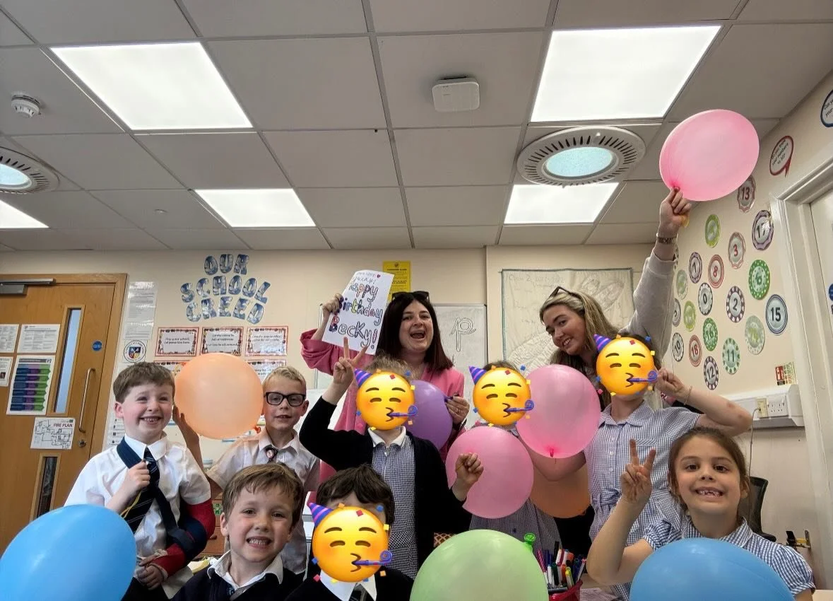 ⭐️ St Peter&rsquo;s ⭐️ Happy Birthday Becky! Such a fun afternoon full of excitement with balloons and party games galore!!! Today we learnt when all of our peers birthdays are, spoke about age and the kinds of things we do to celebrate them! 🎂 🎉 ?