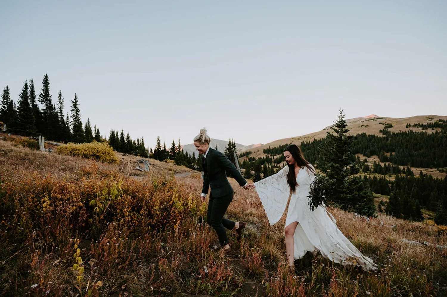 A + C / Breckenridge Colorado Sunrise Mountain Vows — Wild June