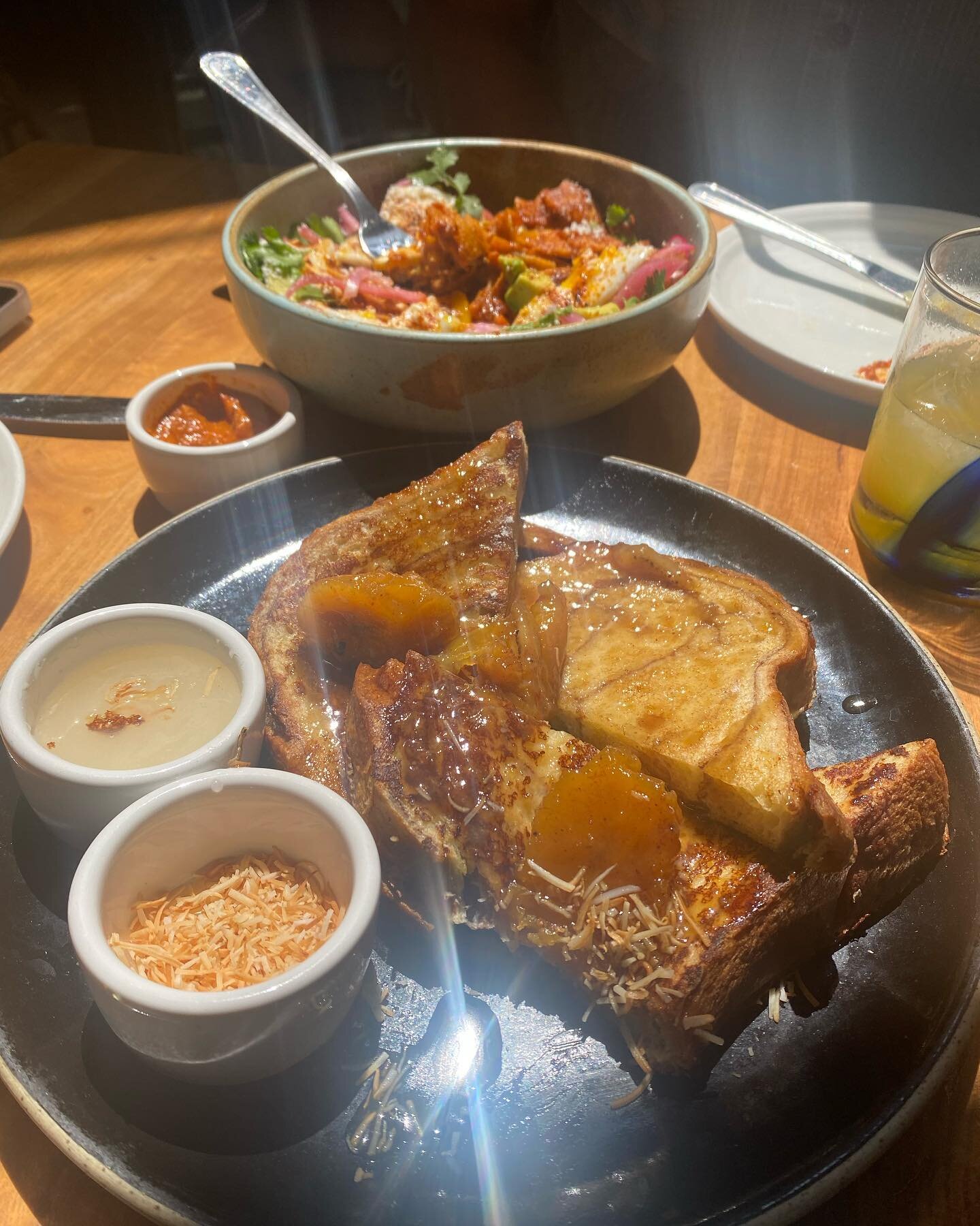I&rsquo;ve died and gone to Heaven! Brioche Coconut French Toast and Chilaquiles. Happy Mother&rsquo;sDay!

#bottledsoul #scentedcandles #recycledbottlecandles 
#recycledbottles 
#womenowned
#bottledsoul
#Alcoholbottlecandles
#repurposed #modernmaker