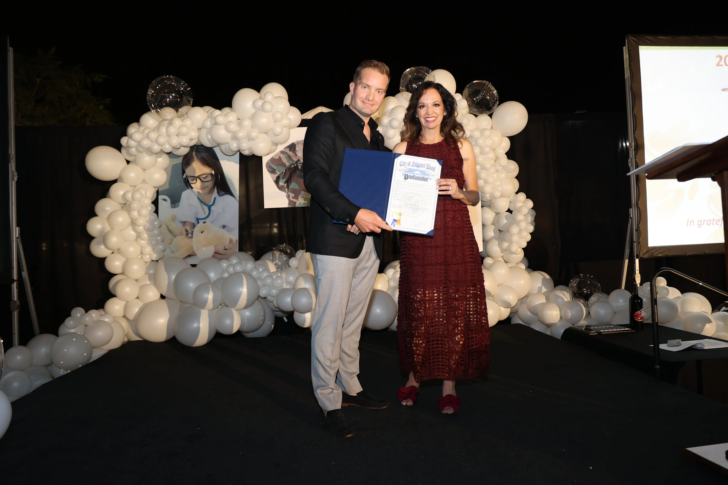  Dream Maker Award Recipient Reggie Biancalani with Mayor Joe Stapleton