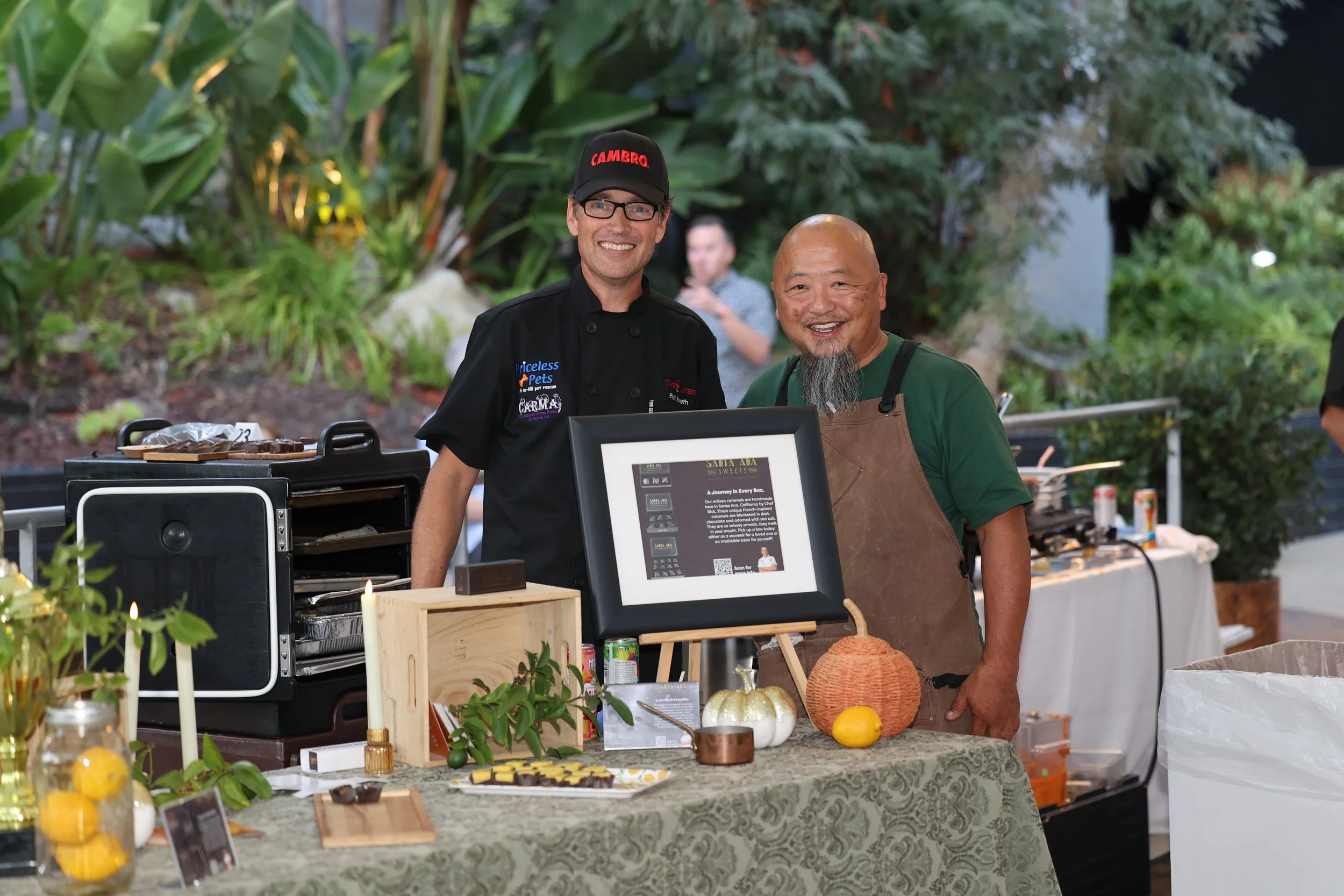 Chef Rick Boxeth, Santa Ana Sweets &amp; Catered Courses with Chef Troy Hashimoto