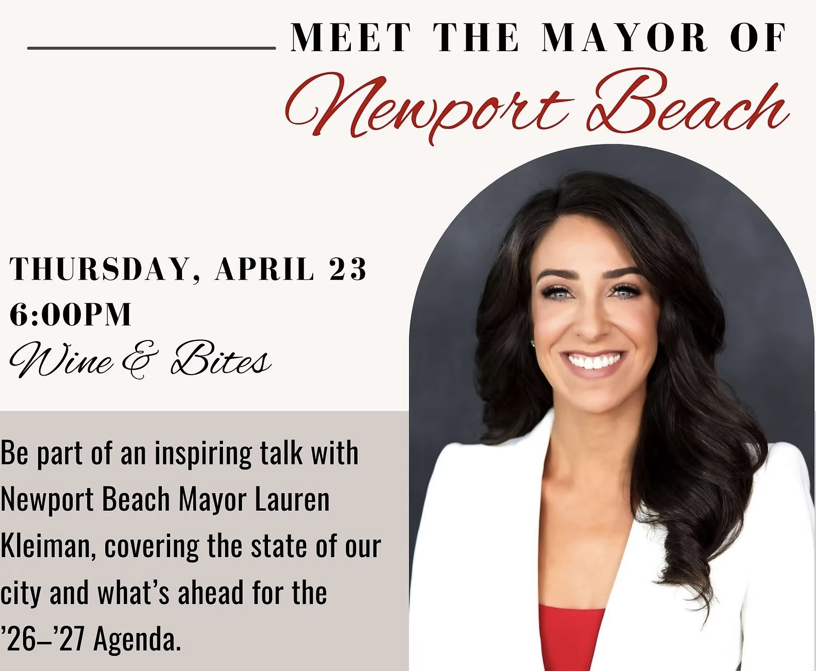 Meet Newport Beach Mayor, Lauren Kleiman