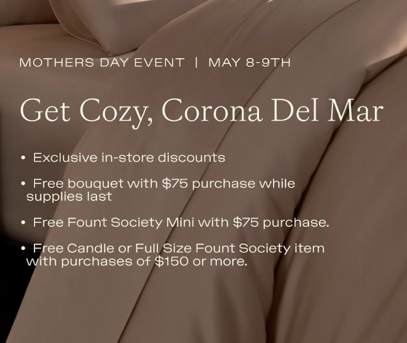Cozy Earth Mother's Day Event 