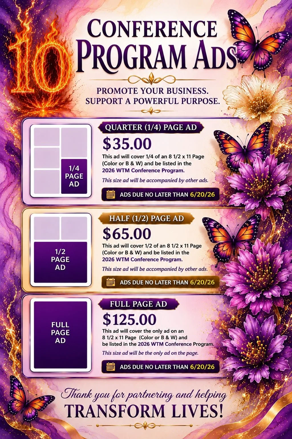Quarter (1/4) Page Ad