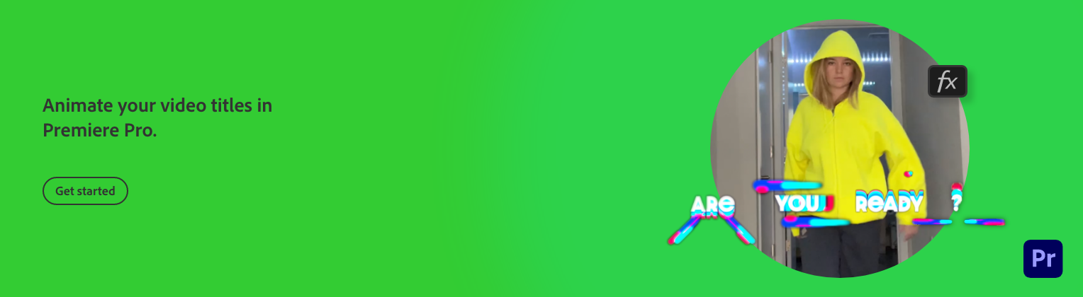 A woman wearing a yellow raincoat with the hood up, standing in front of a vending machine, with colorful animated text overlay that says, 'Are you ready?'