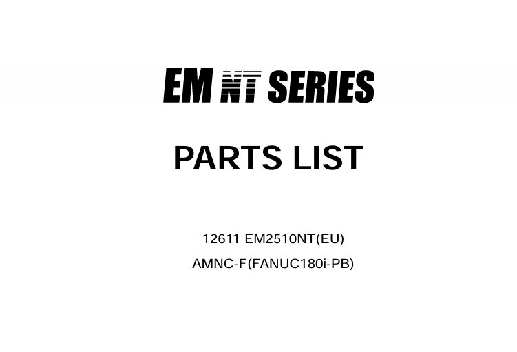 EM2510NT Parts List