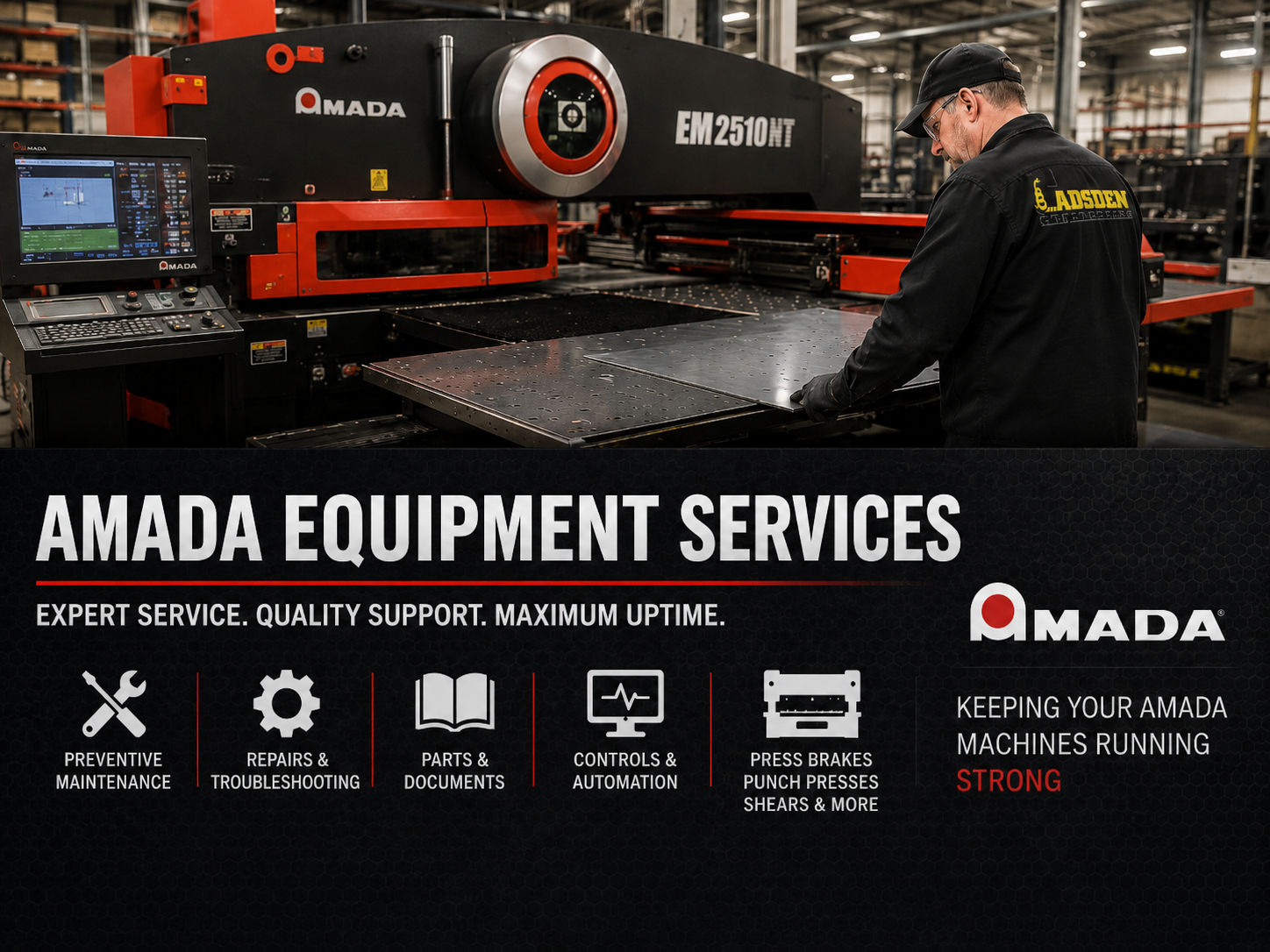 Amada Equipment Service and Repair