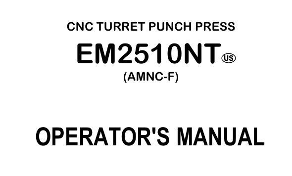 EM2510NT Operator's Manual