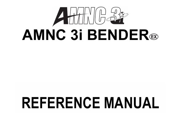 Amada AMNC 3i Reference Manual