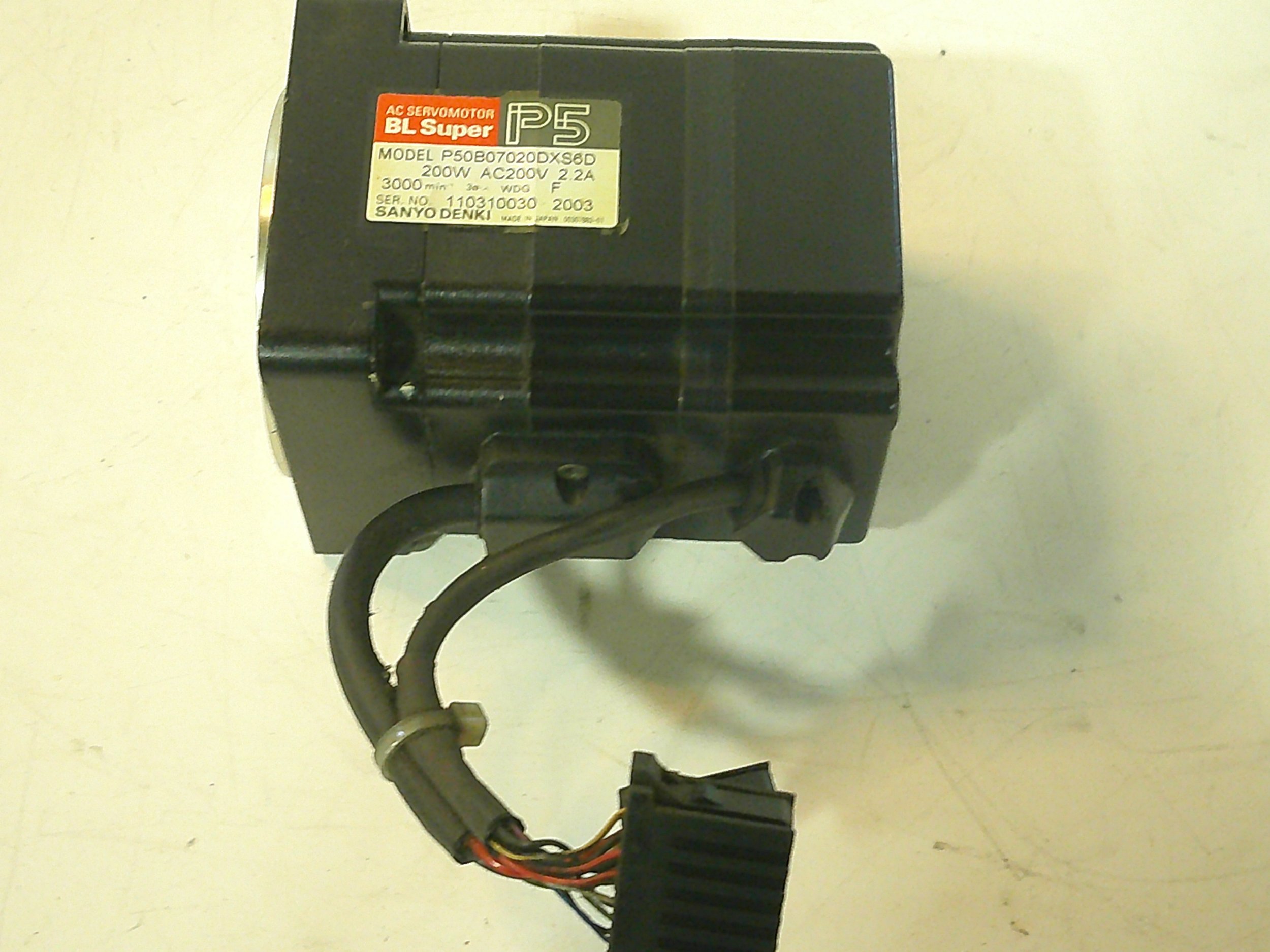 P50B07020DXS6D BL Super AC Servo Motor Sanyo Denki — Gadsden P50B07020DXS6D BL Super AC Servo Motor Sanyo Denki — Gadsden