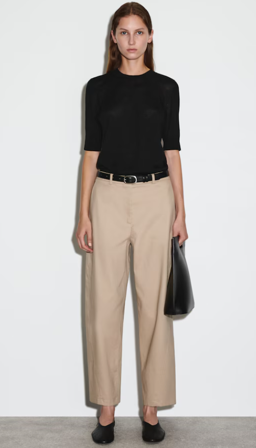 Chinos barrel COS camel