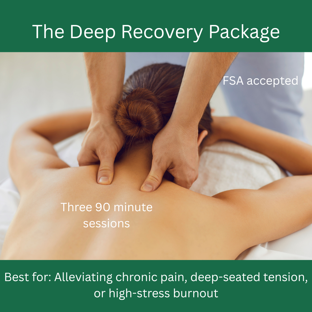 Deep Recovery Package (Three 90 minute sessions)