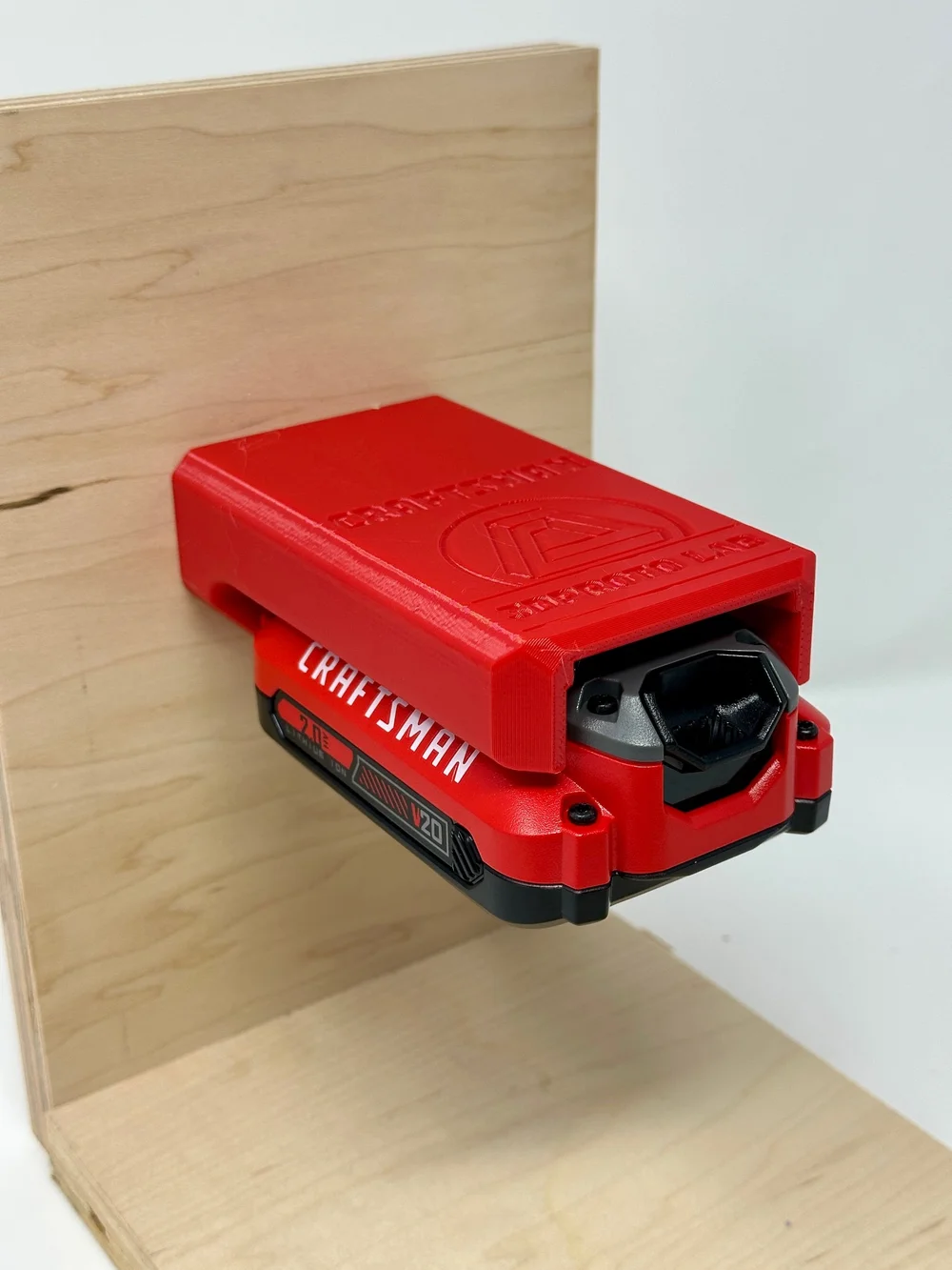 3DProto Lab-Craftsman V20 3D-Printed Wall Mount Battery Holder