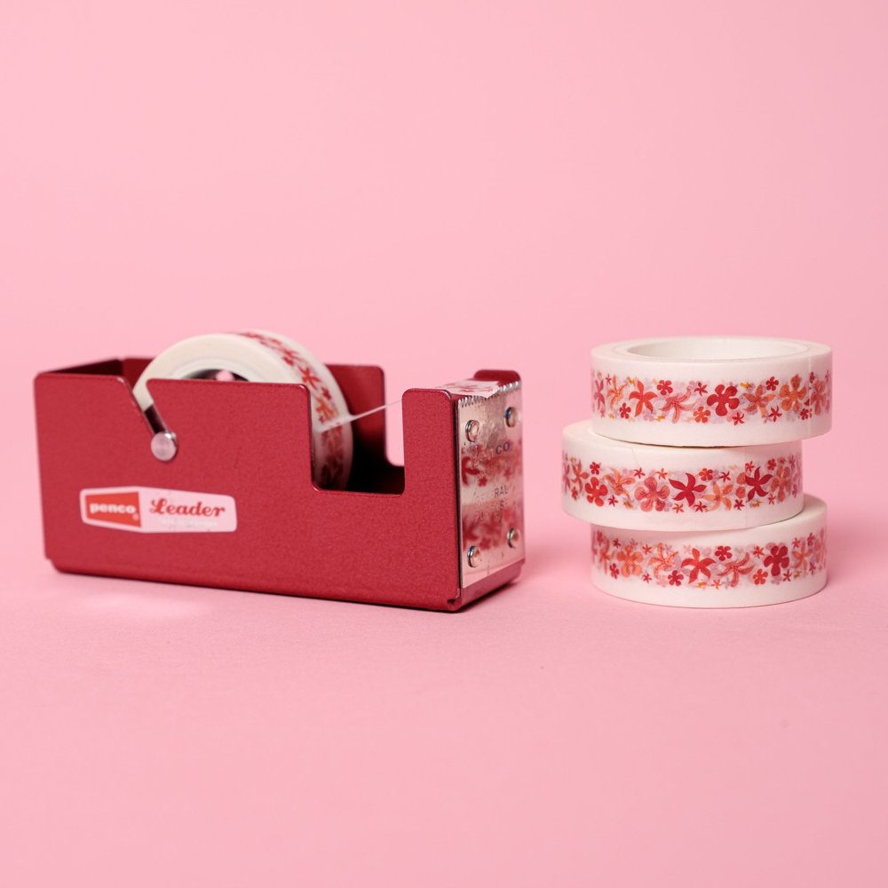 Rose Pink Gold Foil Floral Washi Tape – A Jar of Pickles