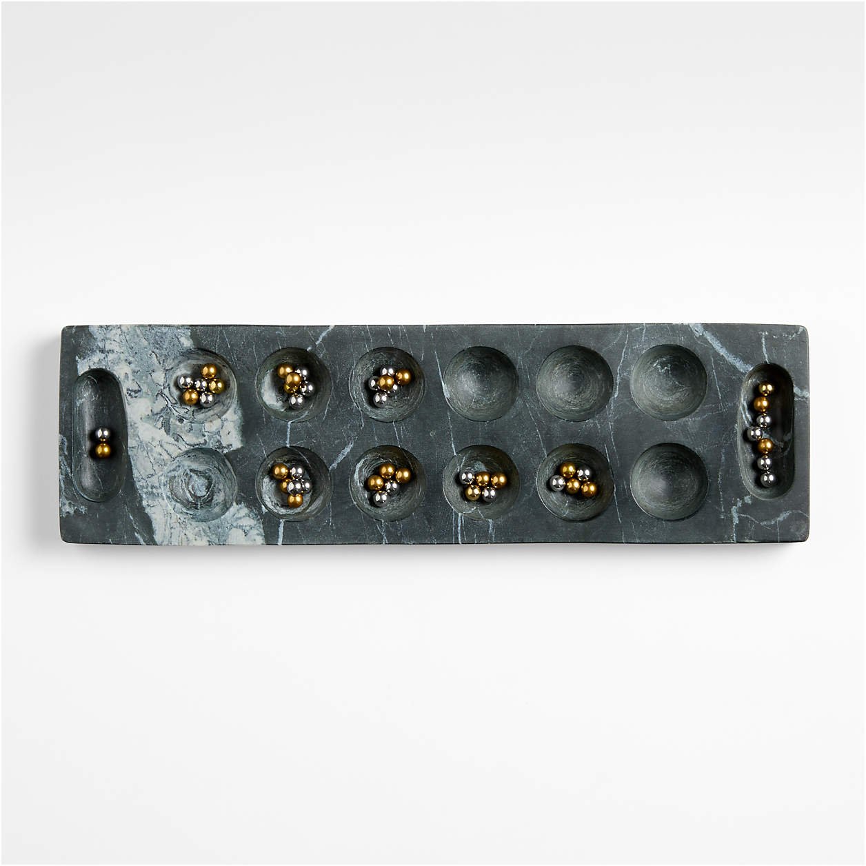ocean black marble mancala game opulist gift guide.jpeg