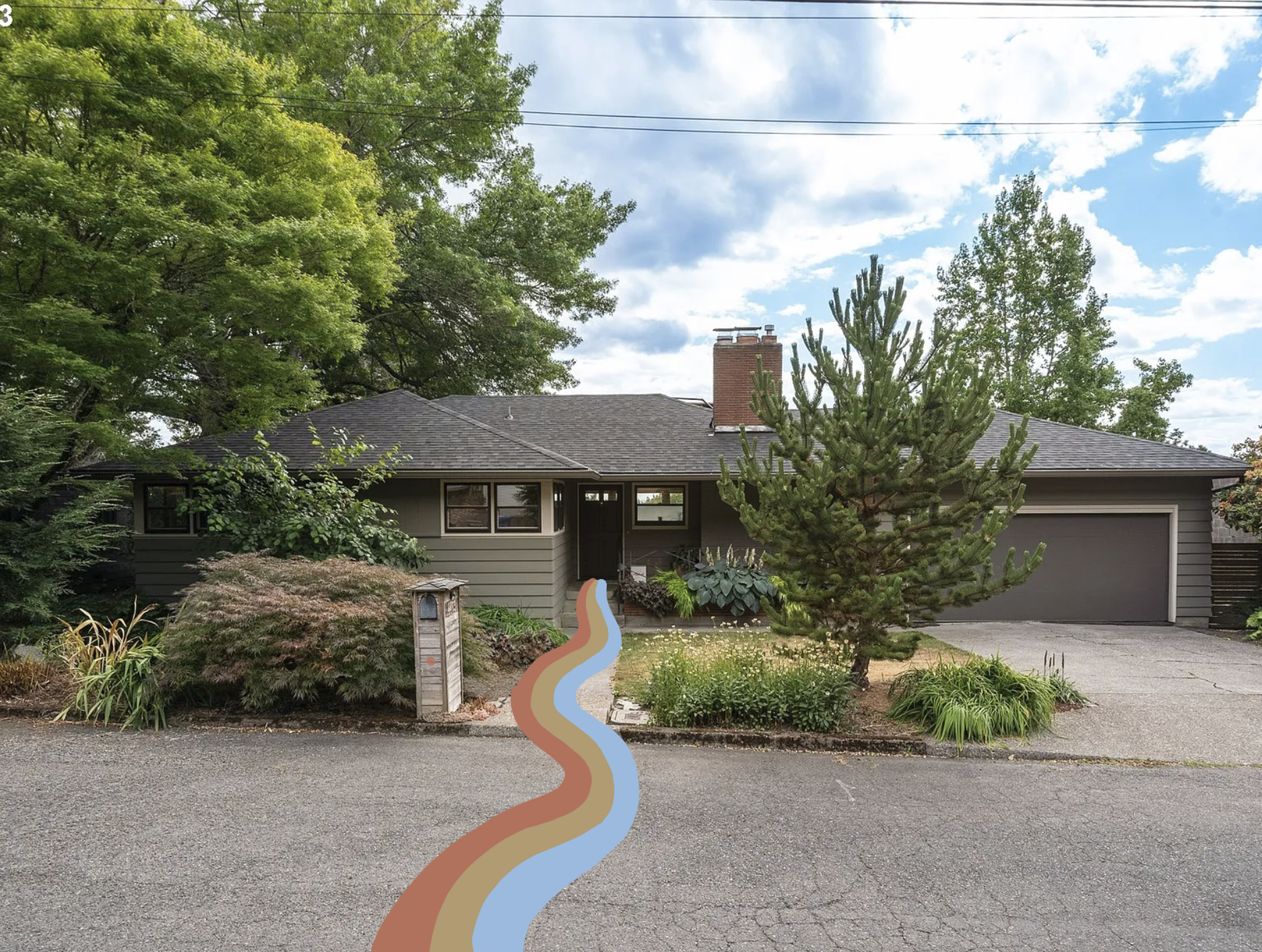 A midcentury modern home in Southwest Portland.