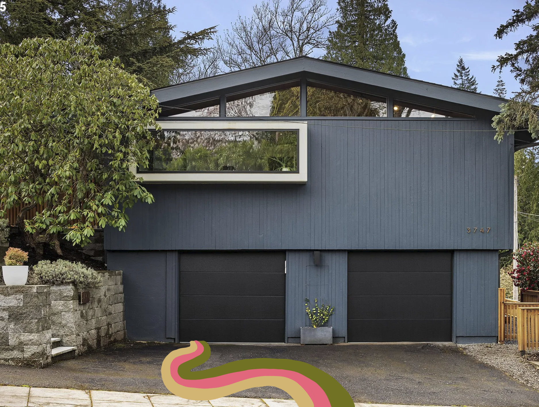 A midcentury modern home in Southwest Portland.