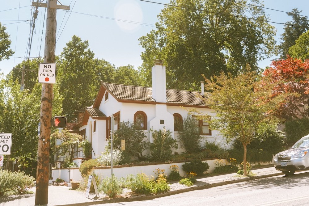 The cottages home to COTTA and Vista Pottery collective.