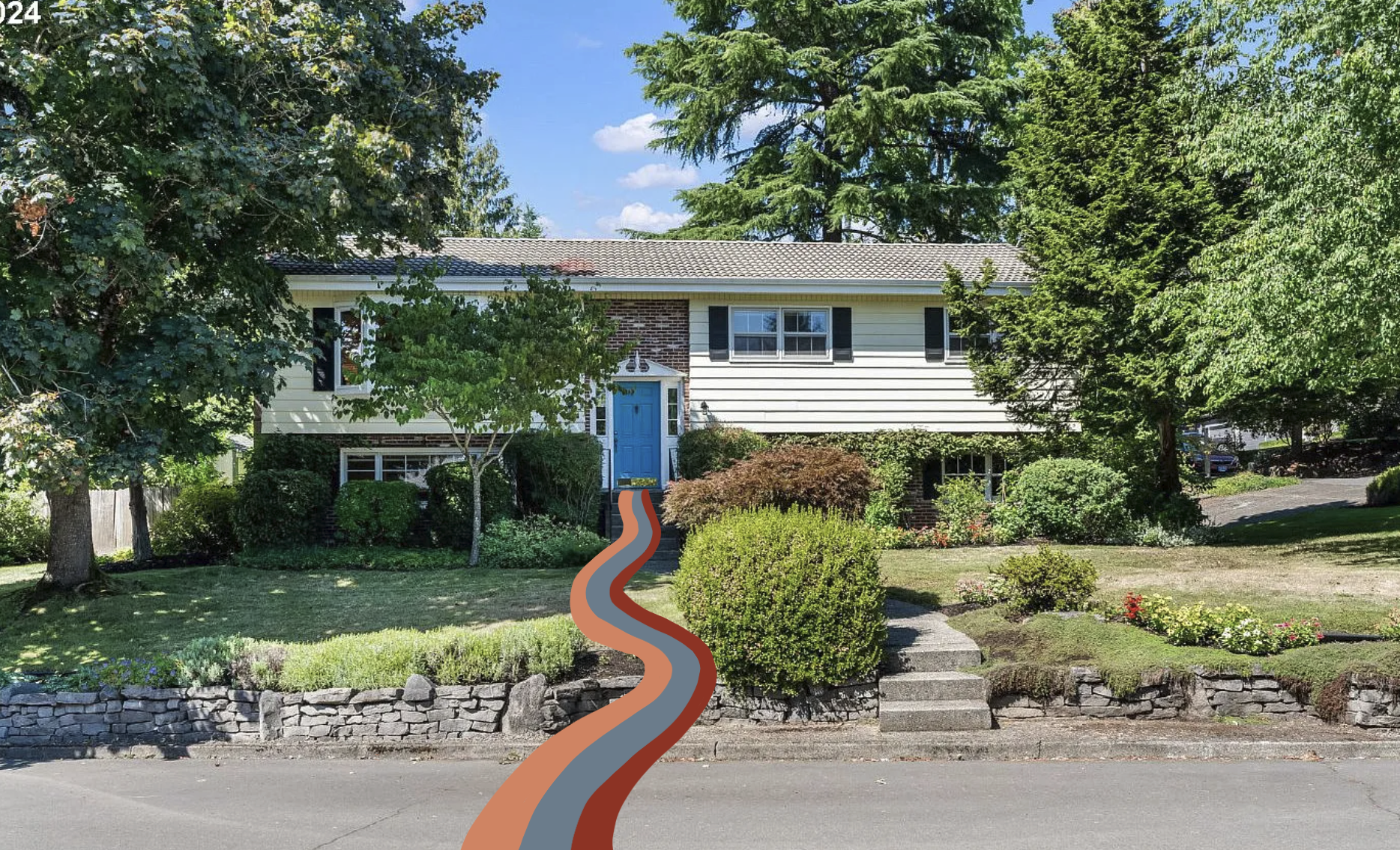 A split level ranch in Northwest Portland.