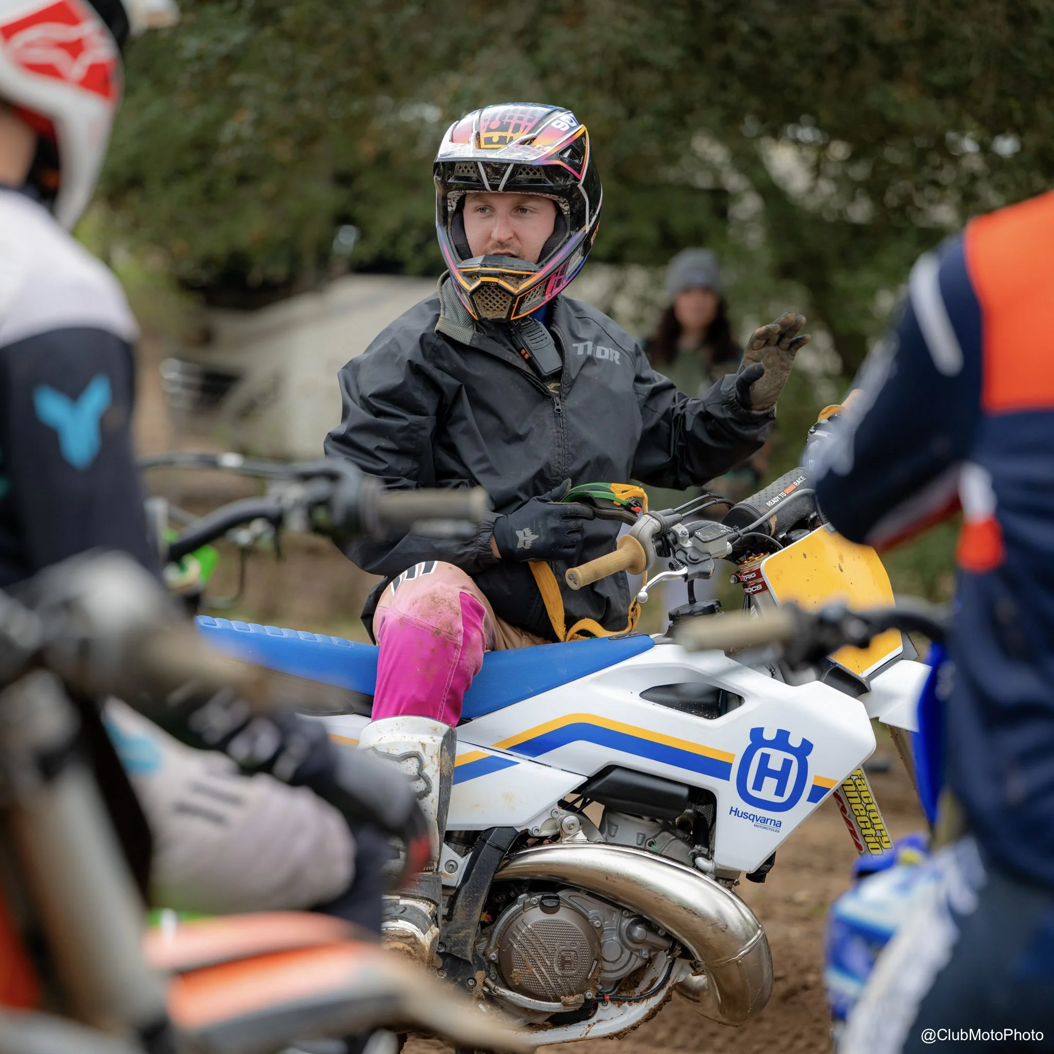 First-time riders listening to Forge MX instruction