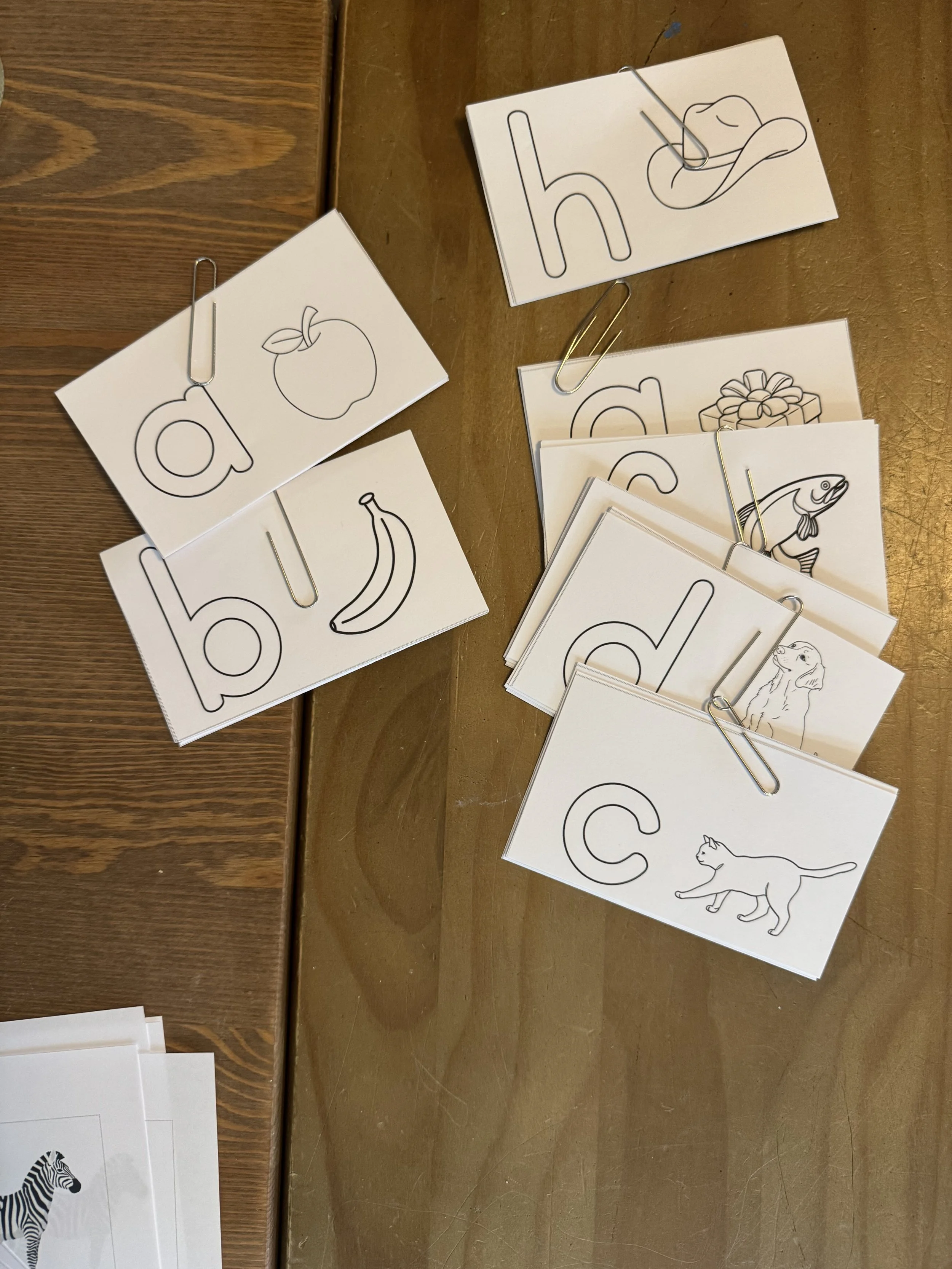 Mini Montessori Rainbow lowercase letter book ( 3" x 5")