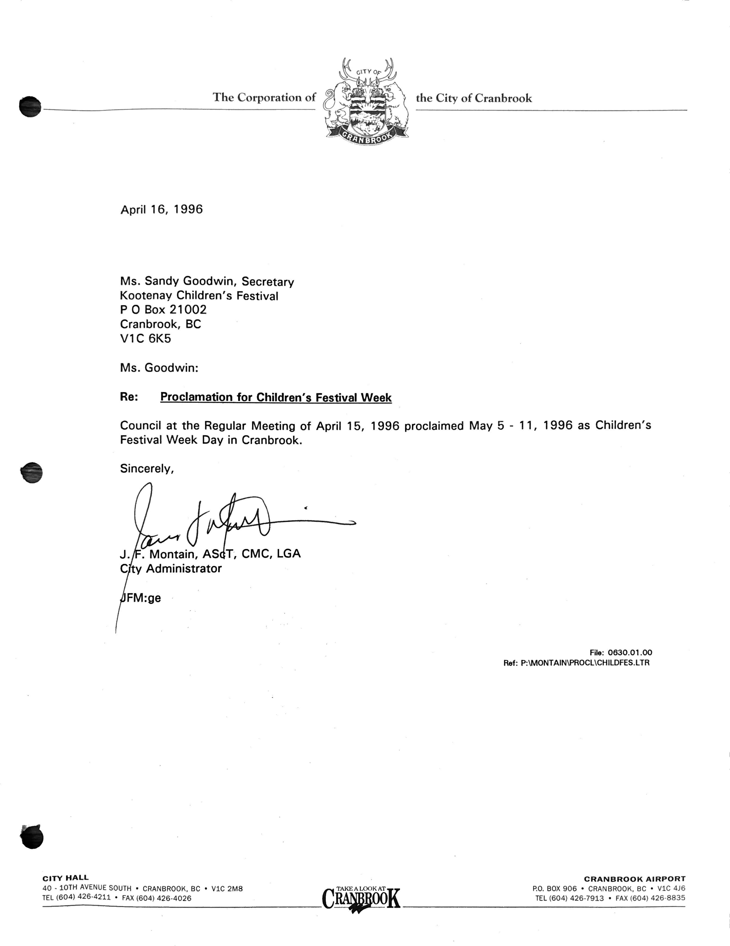 1996- City proclamation.png