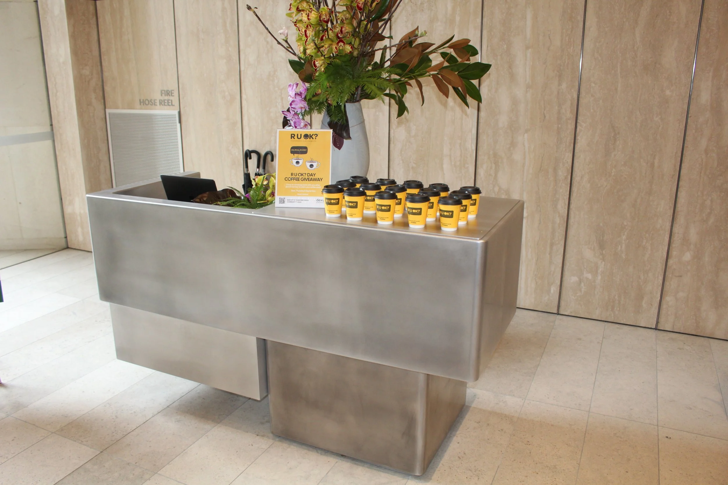 Custom Aluminium Reception Desk