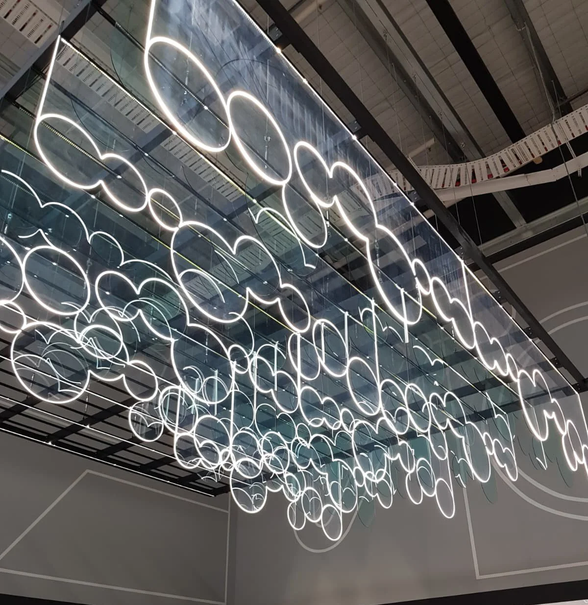 E&S Trading Showroom Custom Lighting Feature