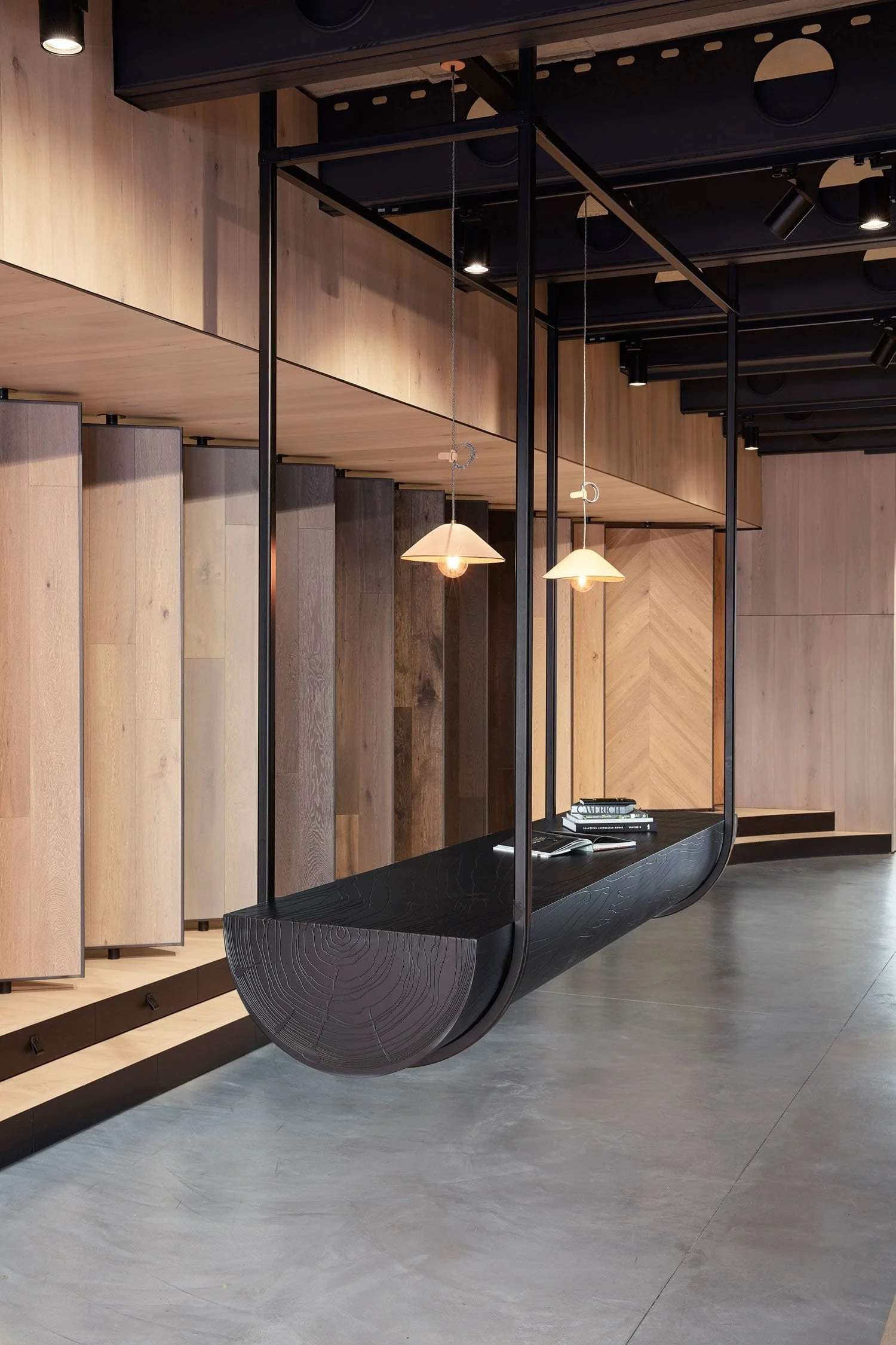 Woodcut Showroom Bespoke Counter