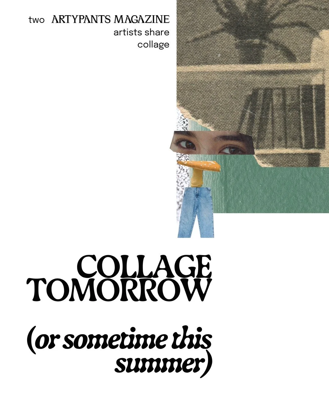 Two @artypantsmag artists are bringing collage to our readers in different ways. 

In our most recent issue, Aline Lindemann // @aline.lindemann // shares an acrylic and collage piece called &ldquo;150&rdquo; on page 40 (check it out!).

And two-time