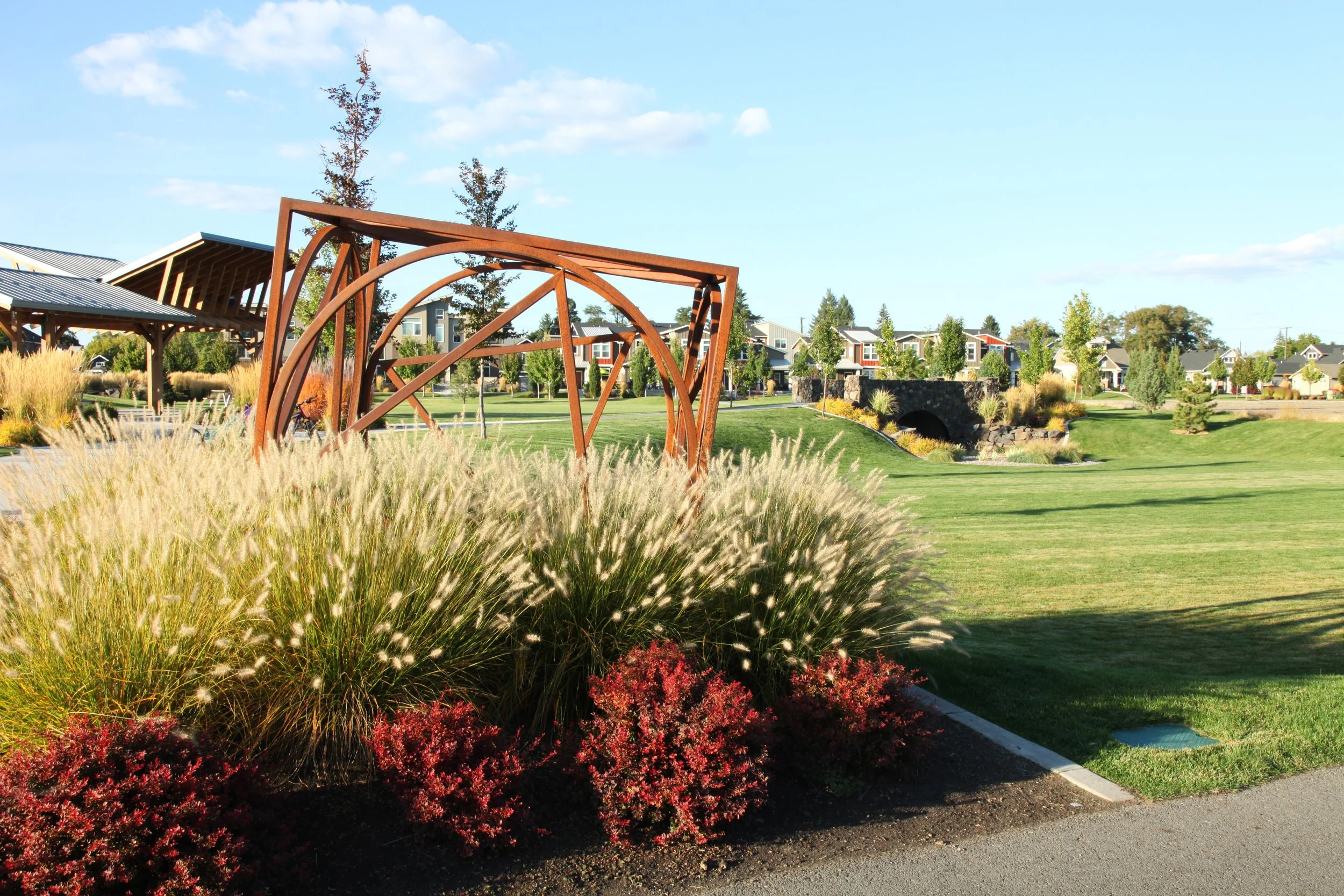 Olmsted Brothers Green_Sculpture, Bridge, and Shelter.jpg