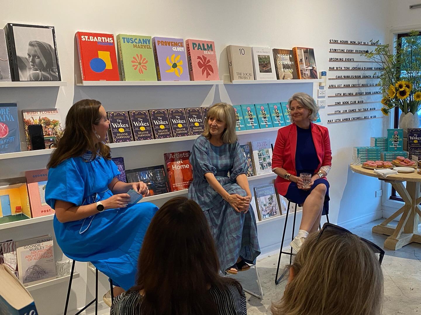 Last night Toni Jordan and I were interviewed by author Tori Haschka at the beautiful Wax Lyrical book shop in Berry. 

I&rsquo;m still pinching myself that I get to spend evenings chatting about writing with groups of warm book lovers! 

Thank you t