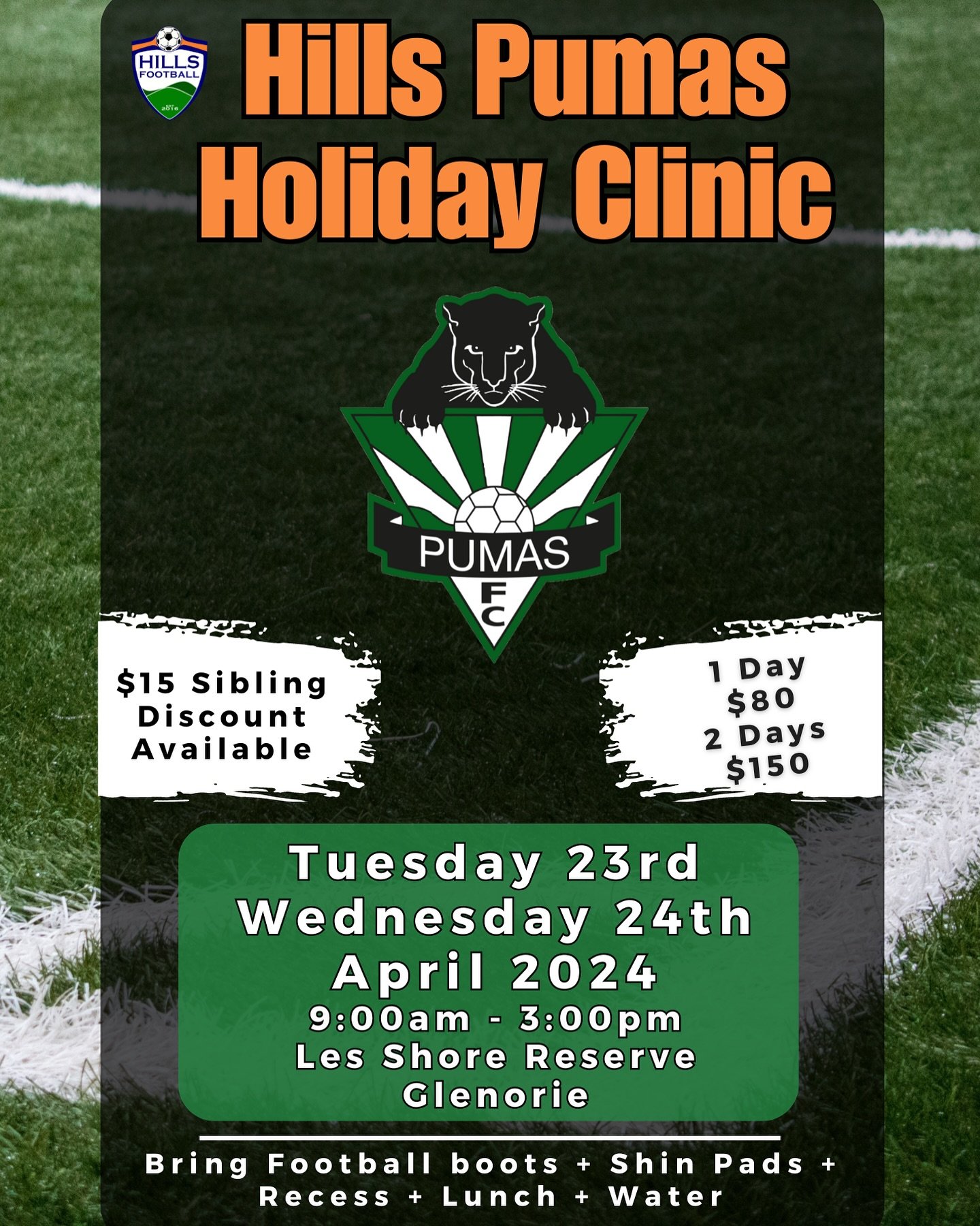 Looking for a last minute activity this school holidays??
We still have space for our Holiday Clinic!

Catered to all player levels, this fun game based holiday clinic is sure to keep your kids entertained whilst learning valuable skills to build the